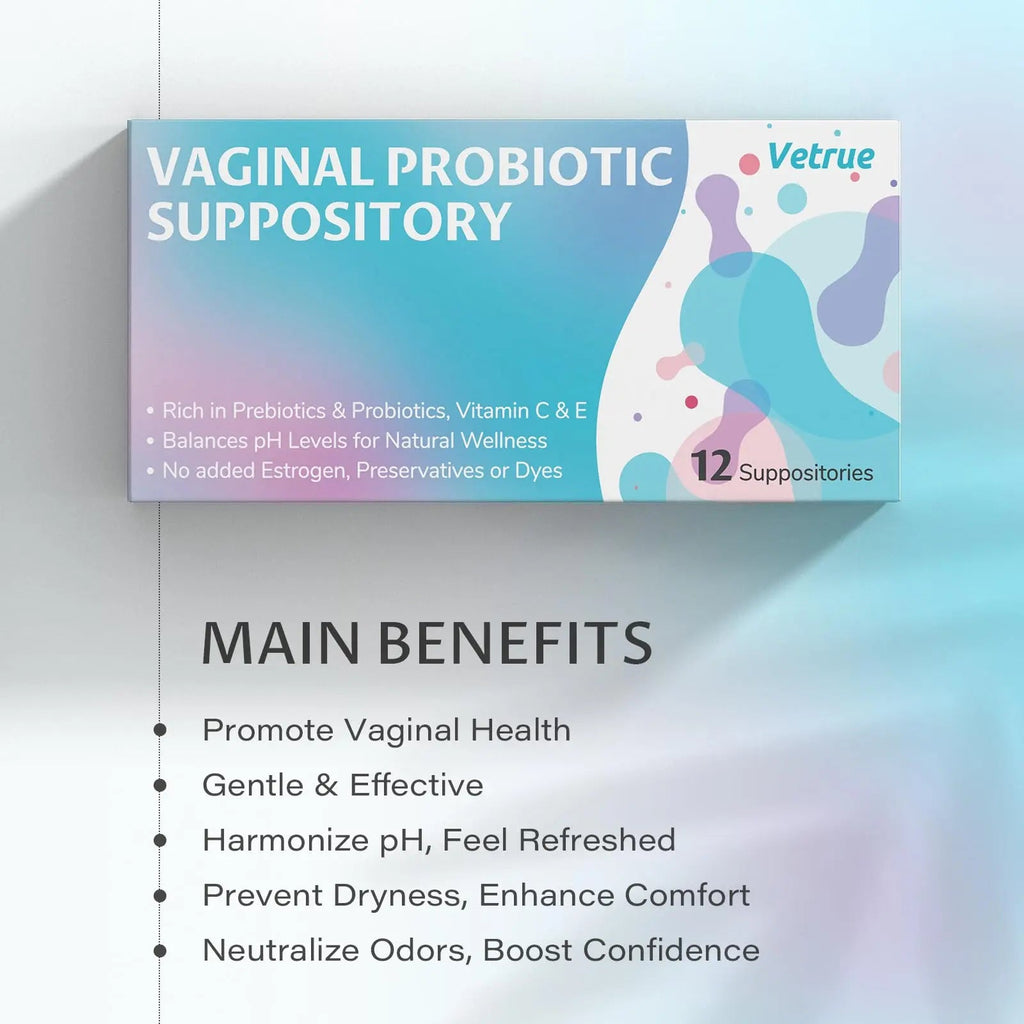 vetrue Vaginal Probiotic Suppository, Feminine Health for Comfort, pH Balance, Odor Control vetrue Au supplements