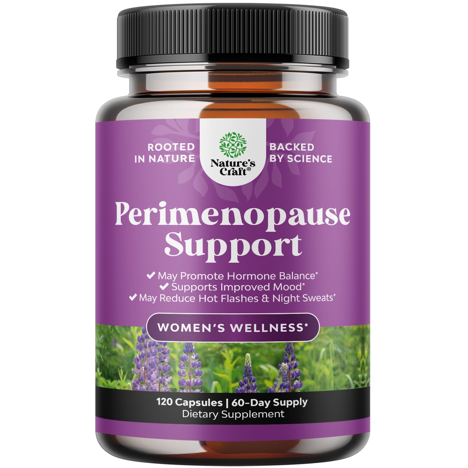 Complete Perimenopause Supplement for Women - Multibenefit Menopause Ease for Women with Maca Root Vitex Berry & Black Cohosh for Hot Flashes Night Sweats Hormone Balance and Mood Support - 120 Count Natures Craft Au supplements
