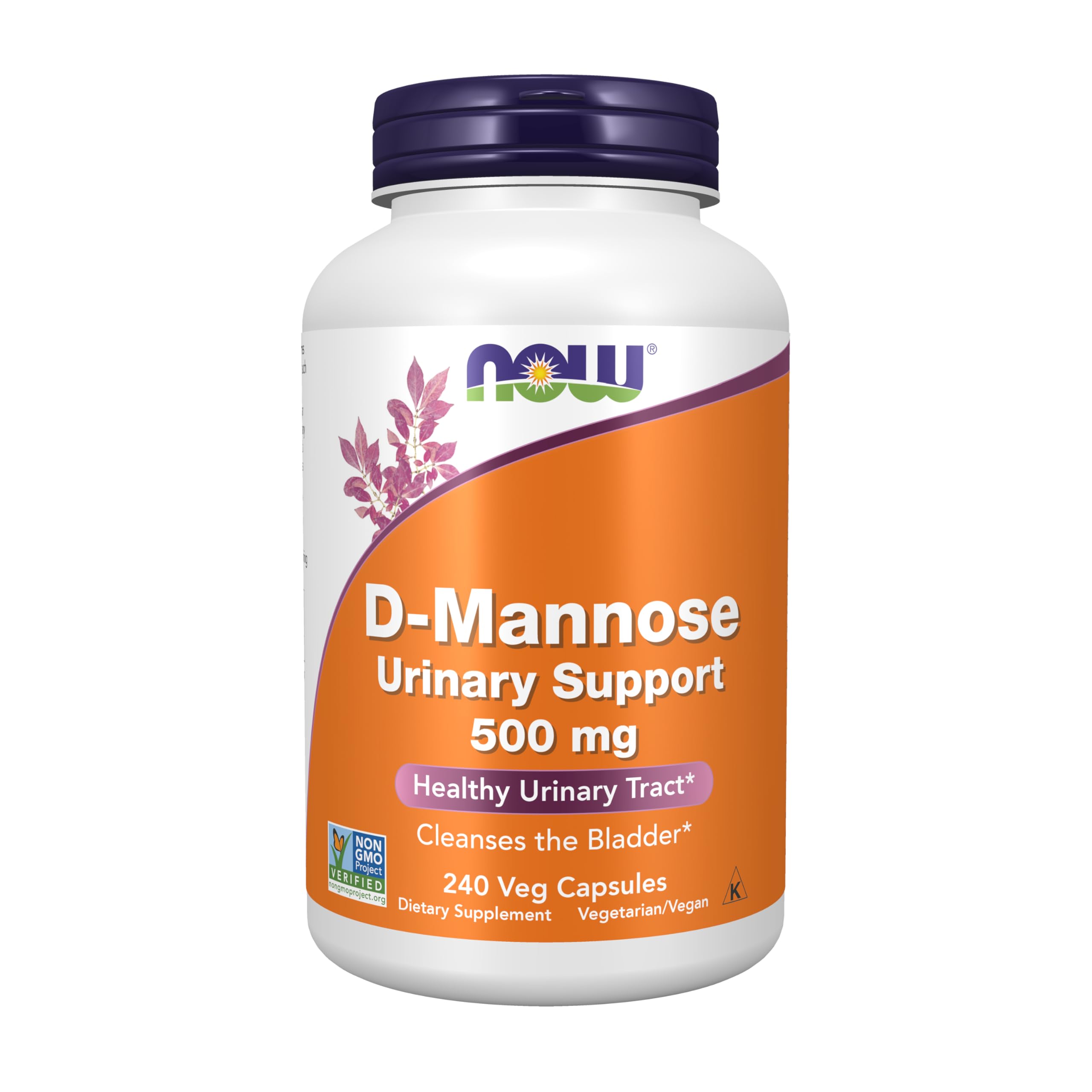 NOW Foods Supplements, D-Mannose 500 mg, Non-GMO Project Verified, Healthy Urinary Tract*, 240 Veg Capsules NOW Foods Au supplements
