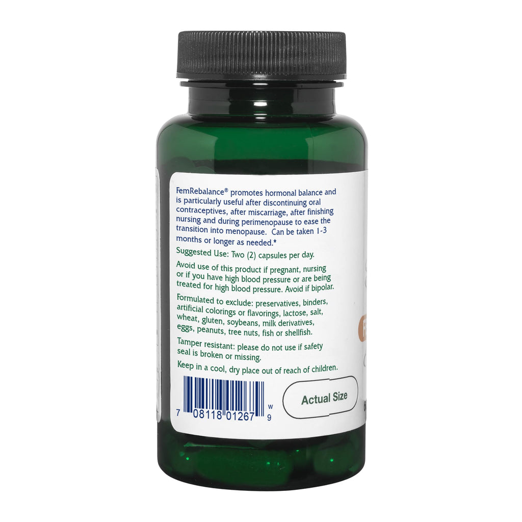 Vitanica FemRebalance, Hormone Balance Support for Women, Vegan, 60 Capsules Vitanica Au supplements