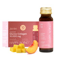 Happy Aging Marine Collagen Peptides Glow Shot 10,000mg - Liquid Collagen for Women with Liposomal Delivery - Promotes Skin Hydration, Elasticity & Radiance - Supports Hair & Nails, 10 Shots Happy Aging Au supplements
