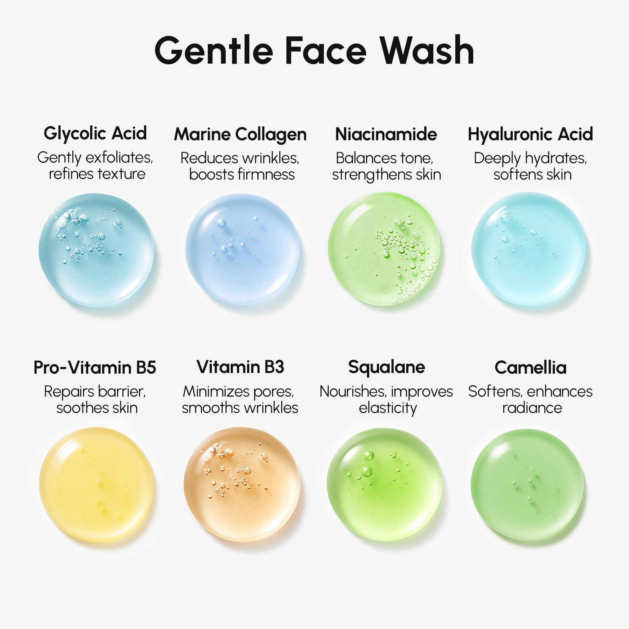 MAREE Face Exfoliator – Microdermabrasion Facial Scrub & Exfoliating Face Wash for Women – Collagen & Glycolic Acid – Gentle Scrub and Exfoliant