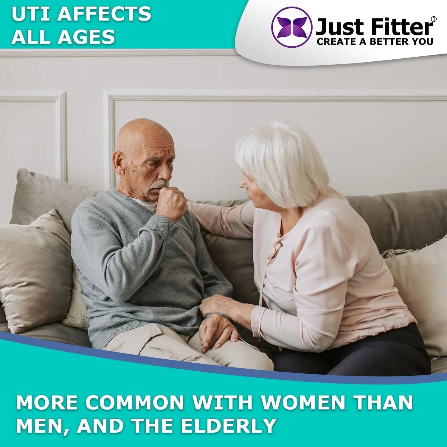 UTI Kit – UTI Test Strips with Emergency Urination Support Bags, 60 Urinary Tract Infection Test Strips with 6 Portable Disposable Urine Bags, Home Urinalysis Test for Leukocytes & Nitrites Just Fitter Au supplements