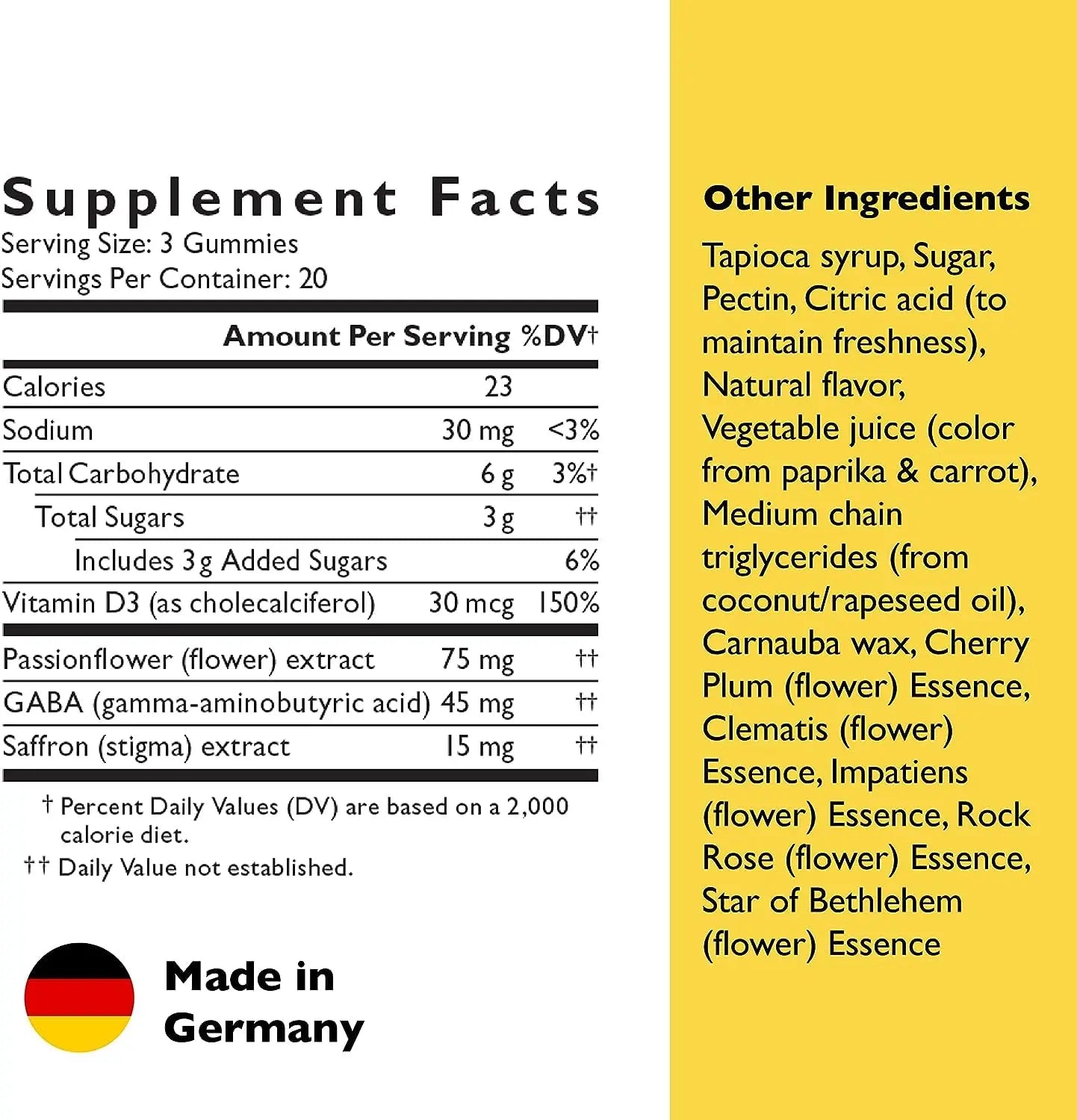 RESCUE Bach Plus Mood & Stress Support Gummies, Daytime Dietary Supplement with Passionflower RESCUE Au supplements