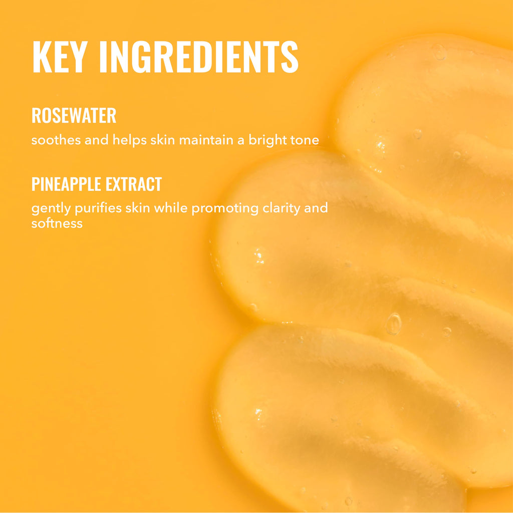 Good Molecules Hydrating Facial Cleansing Gel - Face Wash with Rosewater and Pineapple Extracts to Brighten, Cleanse, and Moisturize - Facial Cleanser, Skin Care