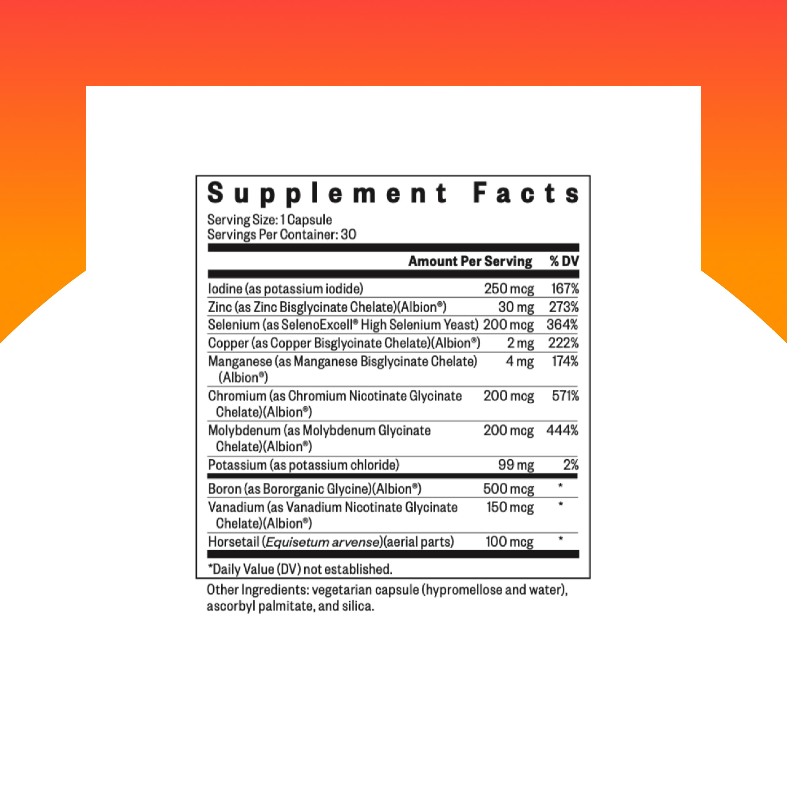 Seeking Health Trace Minerals Complex - Includes 10 Essential Trace Minerals - Mineral Supplement Supports Immune & Nervous System