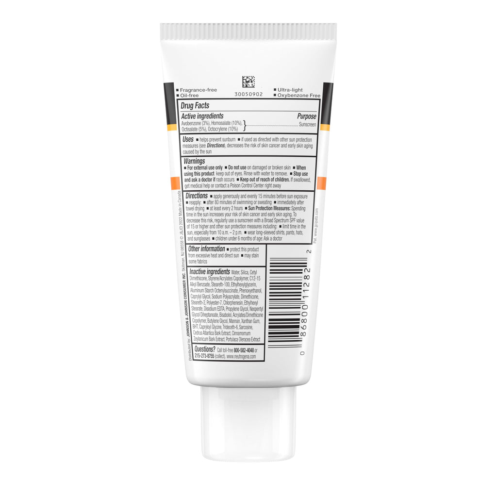 Neutrogena Clear Face Sunscreen Lotion for Acne-Prone Skin, Broad Spectrum SPF 50, Sunscreen for Face & Oily Skin