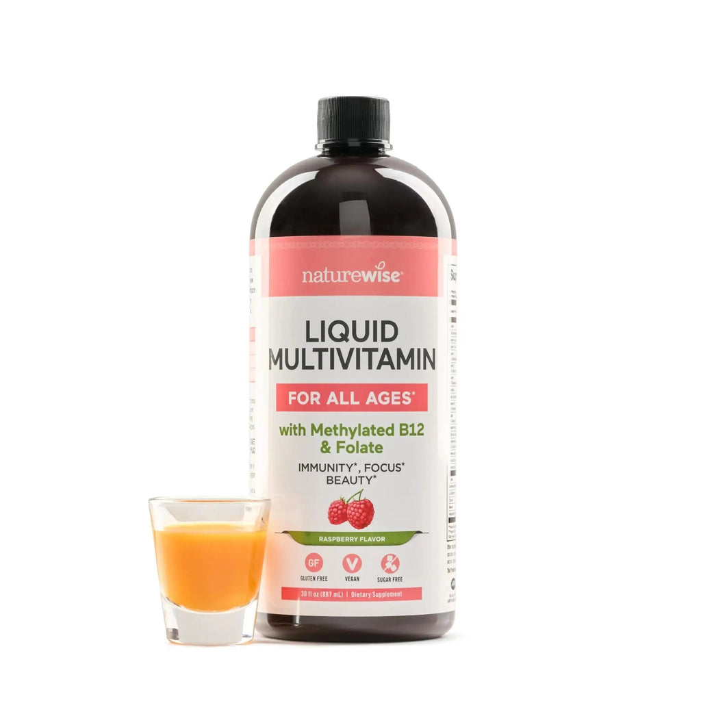 NatureWise Liquid Multivitamin for Women, Men of All Ages - Sugar Free, Vegan - Vitamins for Energy Levels, Beauty NatureWise Au supplements