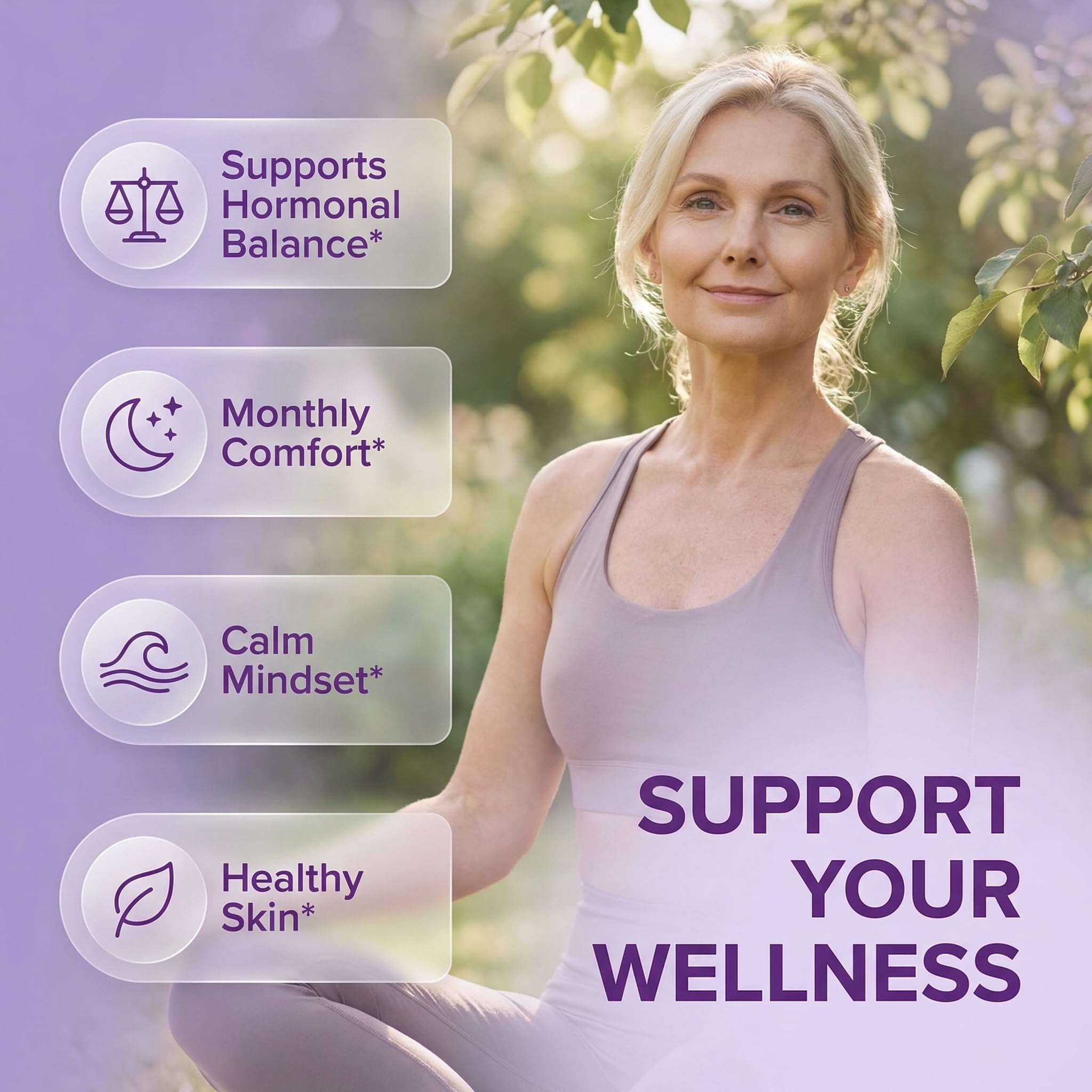 Clean Nutra Wild Yam Root Capsules with Red Clover Black Cohosh Evening Primrose Oil Chasteberry Dong Quai DIM Ashwagandha Grape Seed Extract Milk Thistle Lemon Balm
