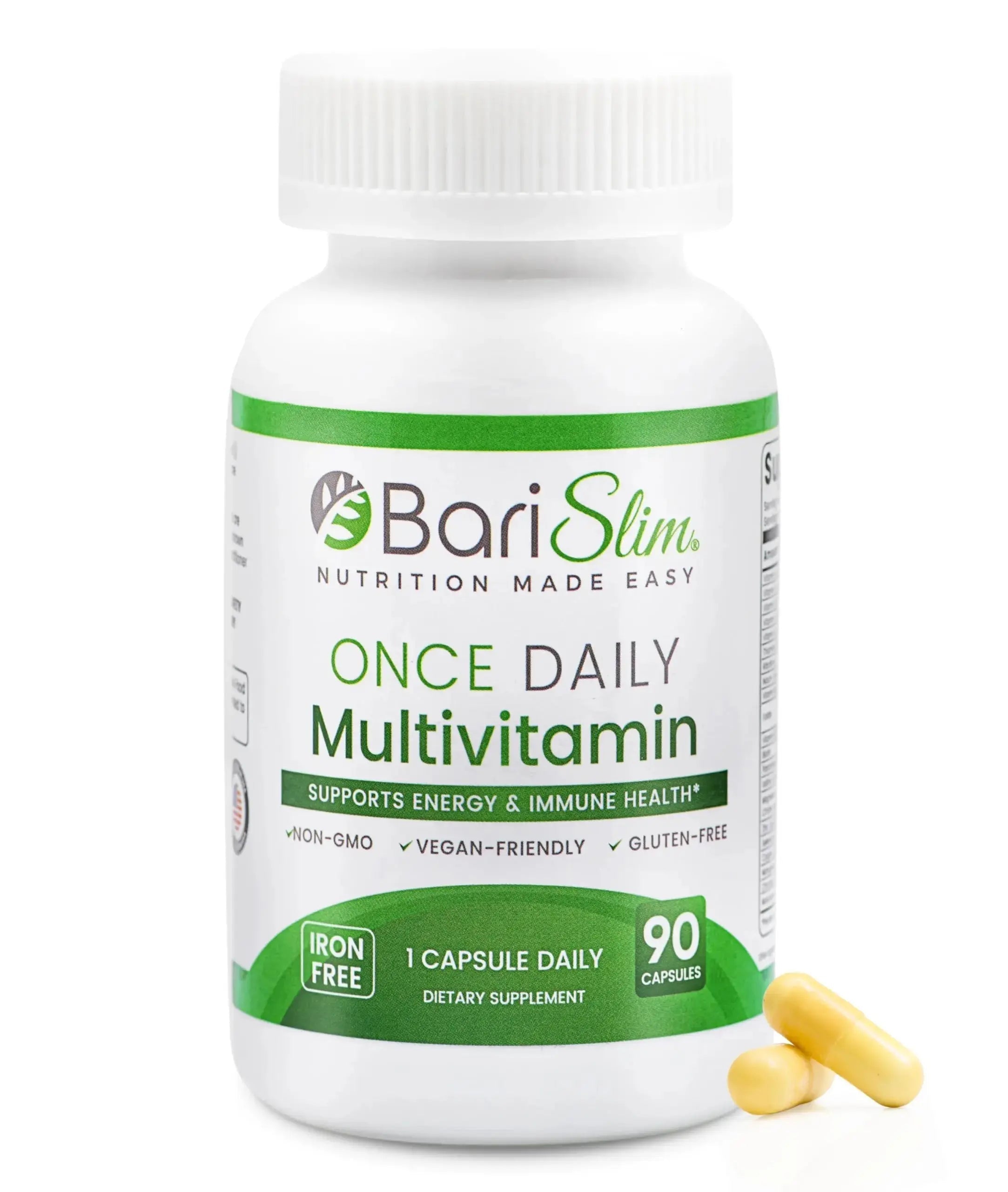 BariSlim Once Daily Bariatric Multivitamin Capsule - Iron-Free Formula - Bariatric Vitamin and Supplement for Post Surgery BariSlim Au supplements