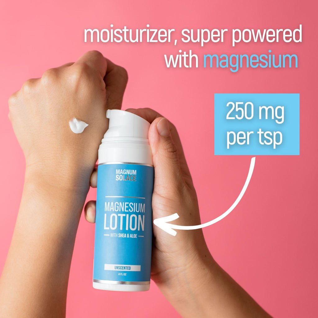 Magnum Solace Magnesium Lotion with Aloe & Shea – Apply to Legs – Alternative to Topical Magnesium Cream Magnum Solace Au supplements