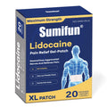 Sumifun XL Lidocaine Patches for Pain Relief, 4% Lidocaine Maximum Strength OTC, Extra Large 4.72"x7.87" for Full Back Pain Patches & Large Areas (Extra Large, Count, 20) Sumifun Au supplements
