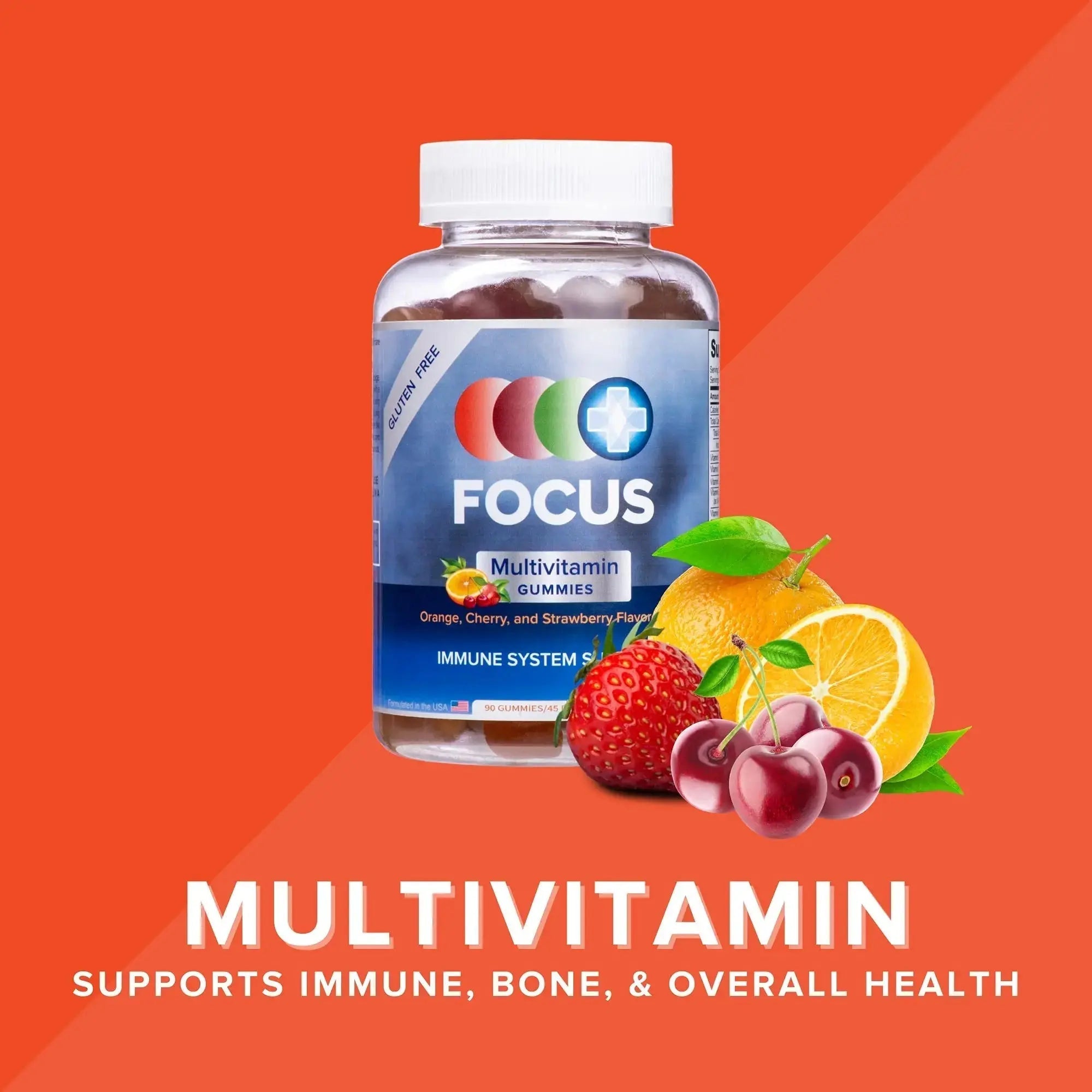 Focus Multivitamin Gummies | Flavored Vitamin Supplement | Boost Energy Levels | Support Overall Health | Daily Dietary Vitamin | Focus Vision Supplements Au supplements