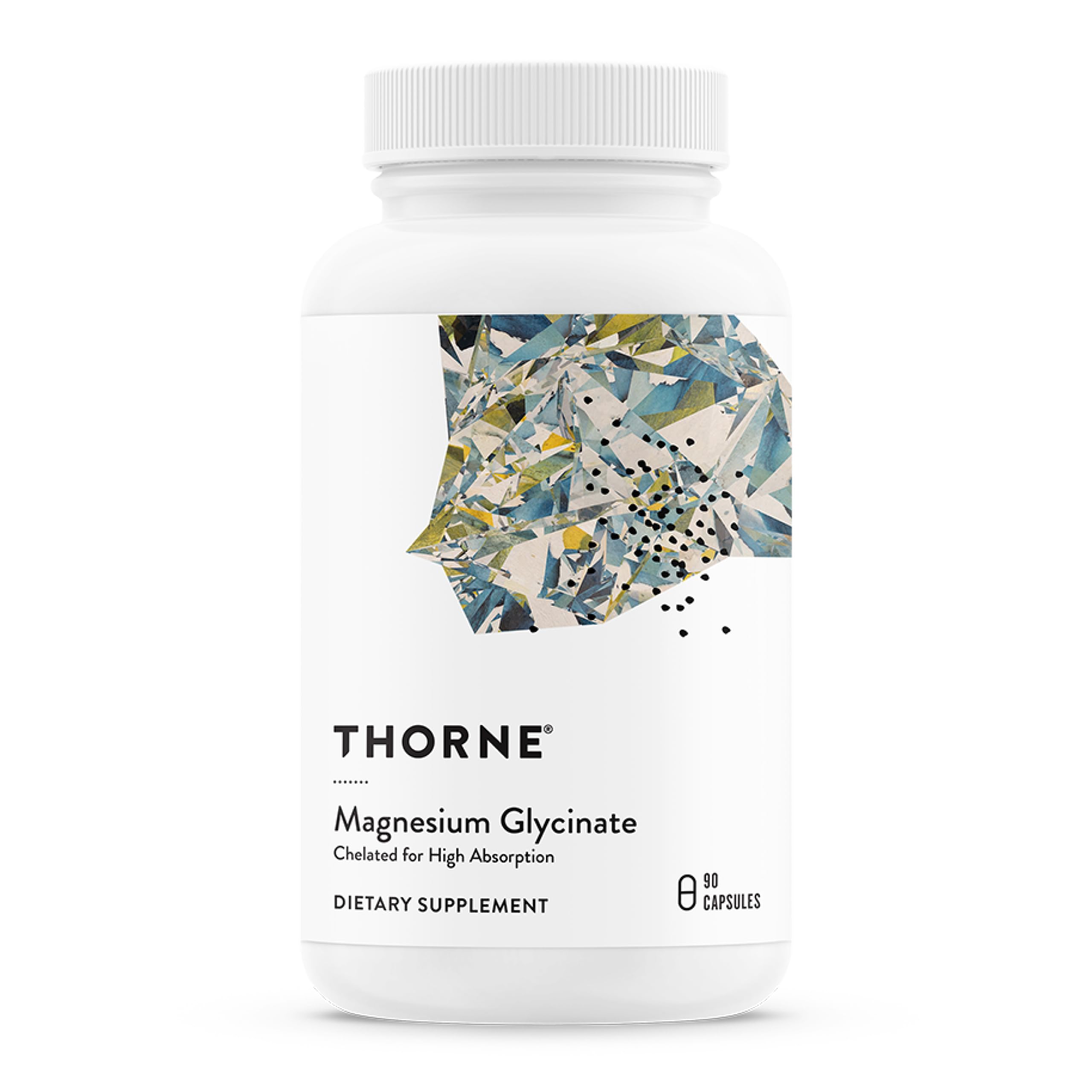 THORNE - Magnesium Glycinate - Supports Restful Sleep, Muscle Relaxation, Heart Health & Metabolism* - Chelated Magnesium Capsules - Third-Party Certified