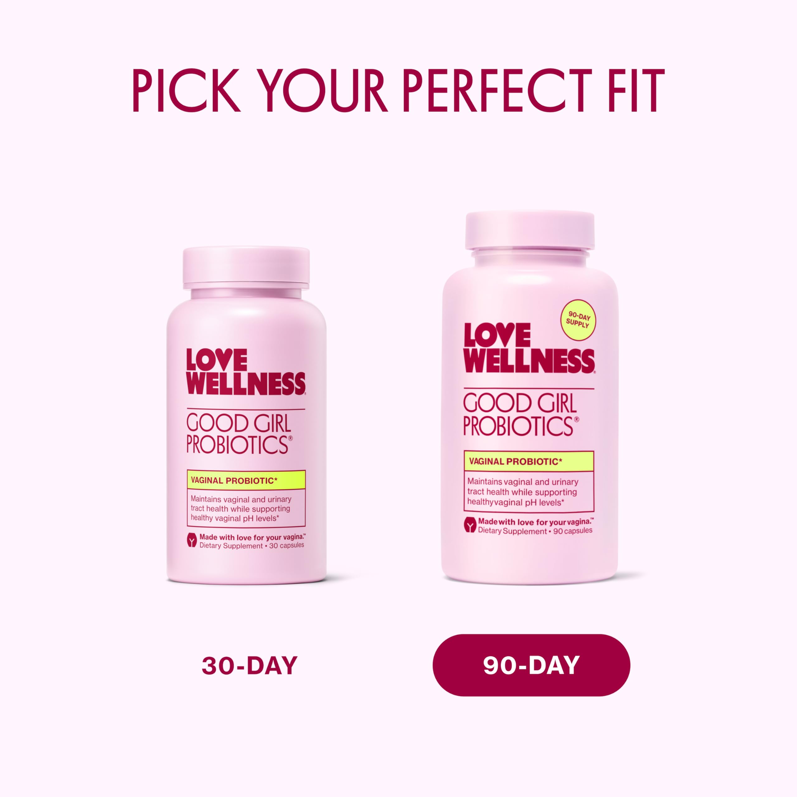 Love Wellness Good Girl Probiotics | Women’s Vaginal Health & pH Balance Supplement | 9-Strain Probiotic for Urinary Tract, Yeast, Odor & Immune Support | Gluten-Free (30-Day Supply) Love Wellness Au supplements