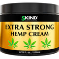 5kind Extra Strong Hemp Cream 6.76 fl oz - Maximum Strength - Natural Topical Cream - Muscle Rub for Lower Back, Joints, Neck, Knees, Shoulders 5kind clinical skincare Au supplements