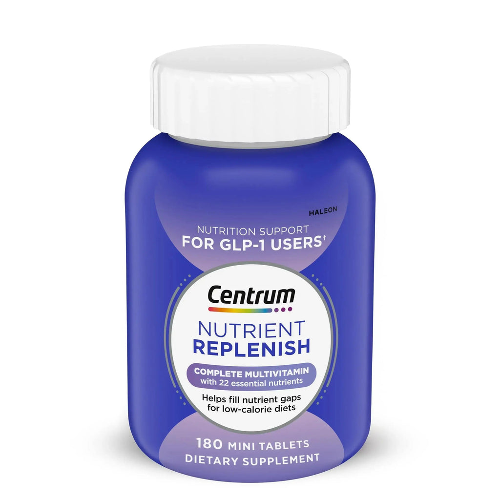 Centrum Nutrient Replenish GLP-1 Nutrition Support Multivitamin for Whole Body Health and Appearance - 180 Tablets, 6 Month Supply Centrum Au supplements