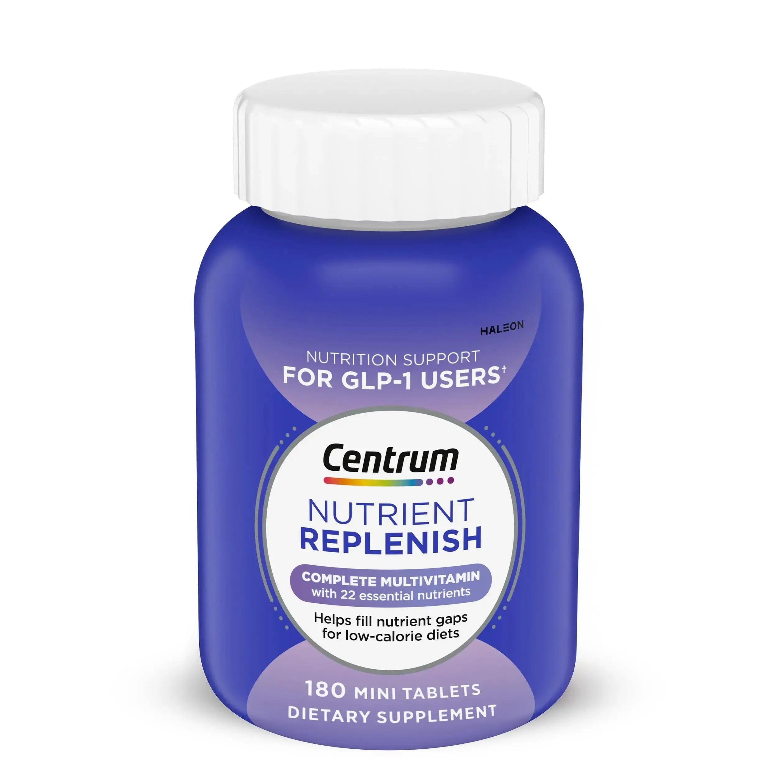 Centrum Nutrient Replenish GLP-1 Nutrition Support Multivitamin for Whole Body Health and Appearance - 180 Tablets, 6 Month Supply Centrum Au supplements