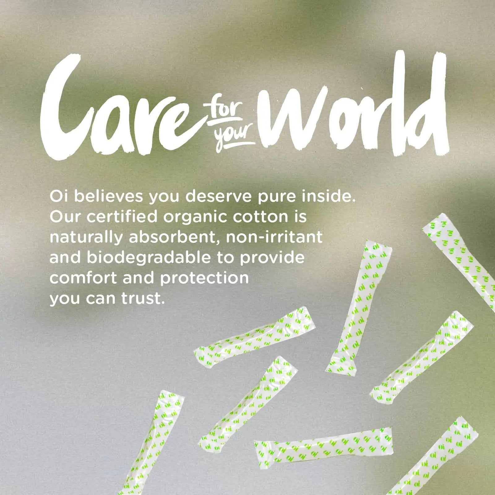Oi | Organic Initiative - Tampons | Regular/Super Absorbency | Organic Cotton, Unscented oi Au supplements