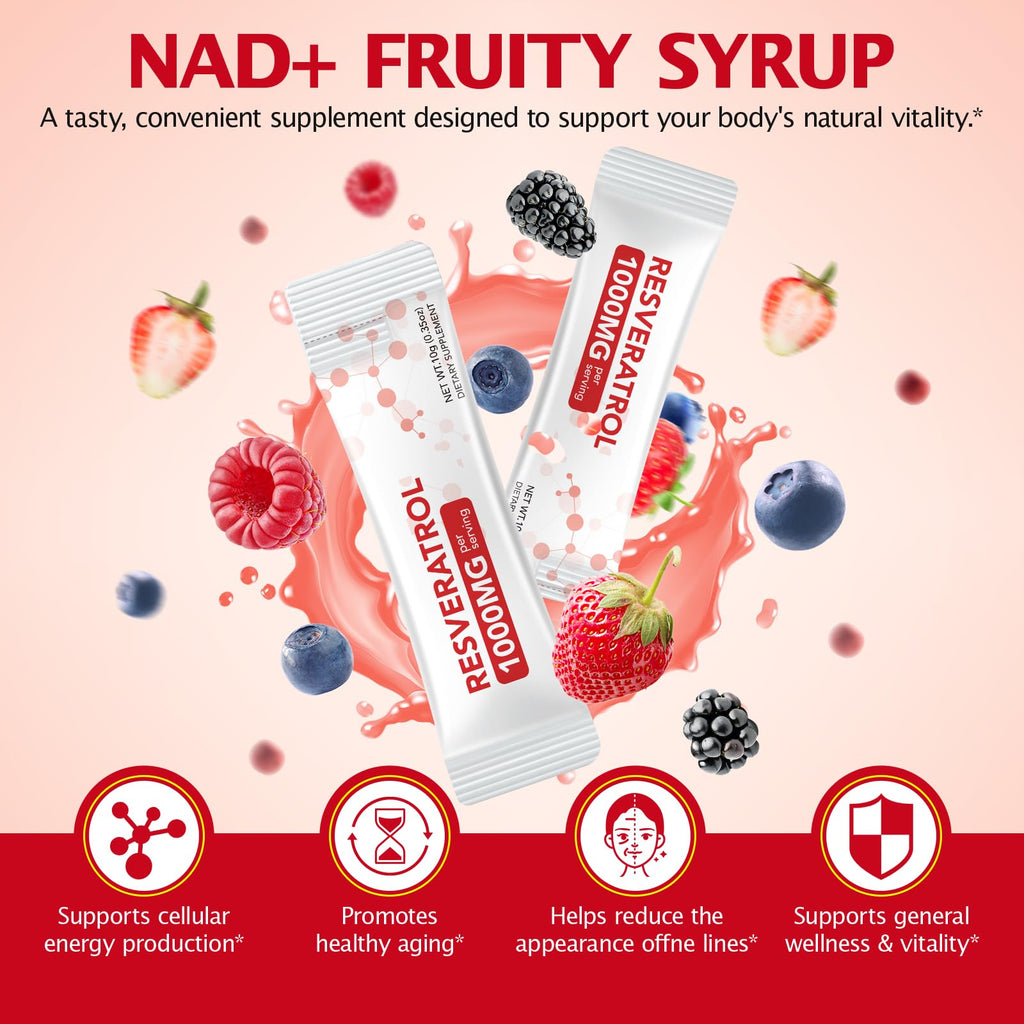 KITNOBLIS NAD+ Supplement for Women 1000mg - High Potency Cellular Energy Booster with PQQ, Resveratrol - Health, Anti-Aging Support （21pcs） KITNOBLIS Au supplements