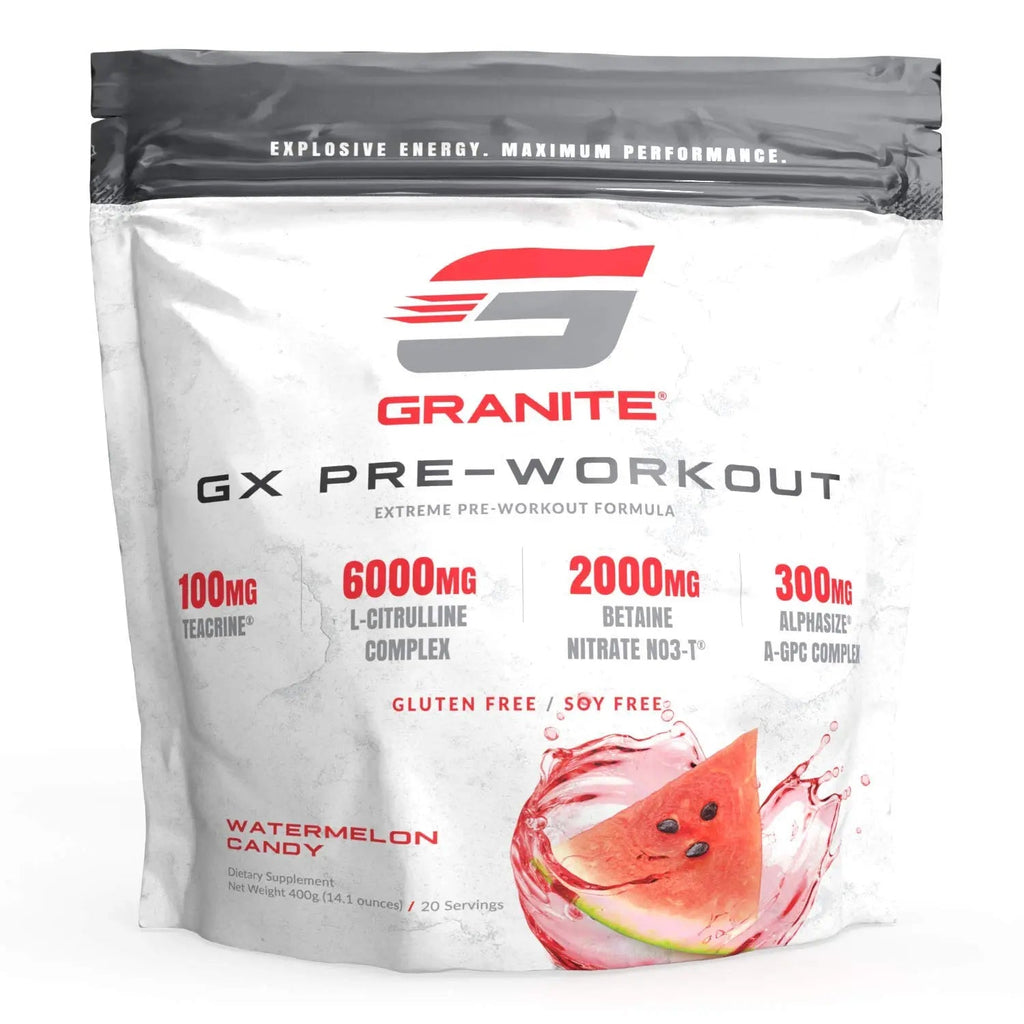 Granite GX Pre-Workout Supplement (Watermelon) Advanced Formula for Pump, Focus Granite Supplements Au supplements