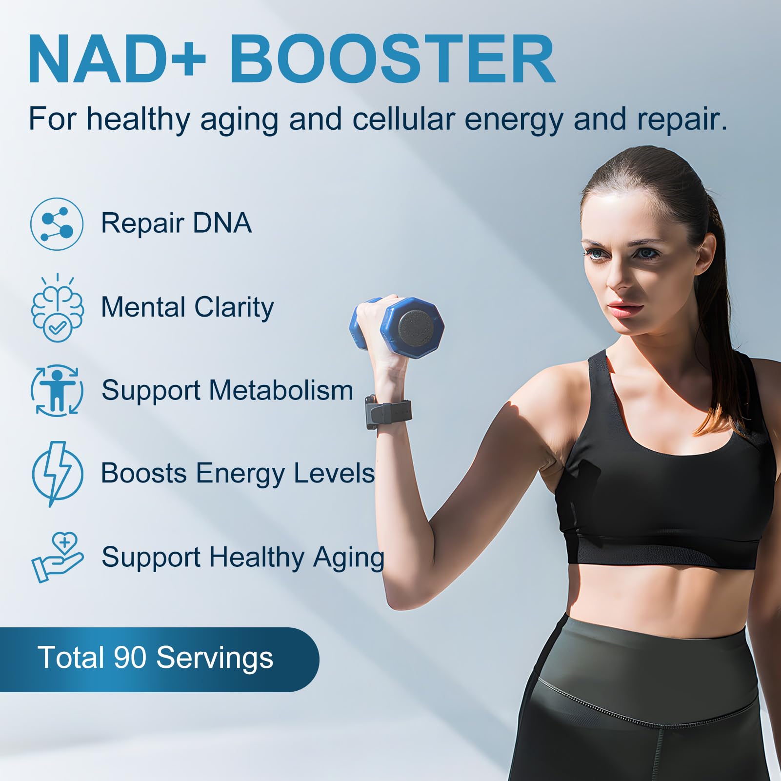 ETOVO NAD+ Supplement, 8525 mg Liposomal NAD Resveratrol Supplement for Women and Men with Coptisine Quercetin Curcumin Supports Cellular Health, Energy & Healthy Anti-Aging 180 Counts ETOVO Au supplements