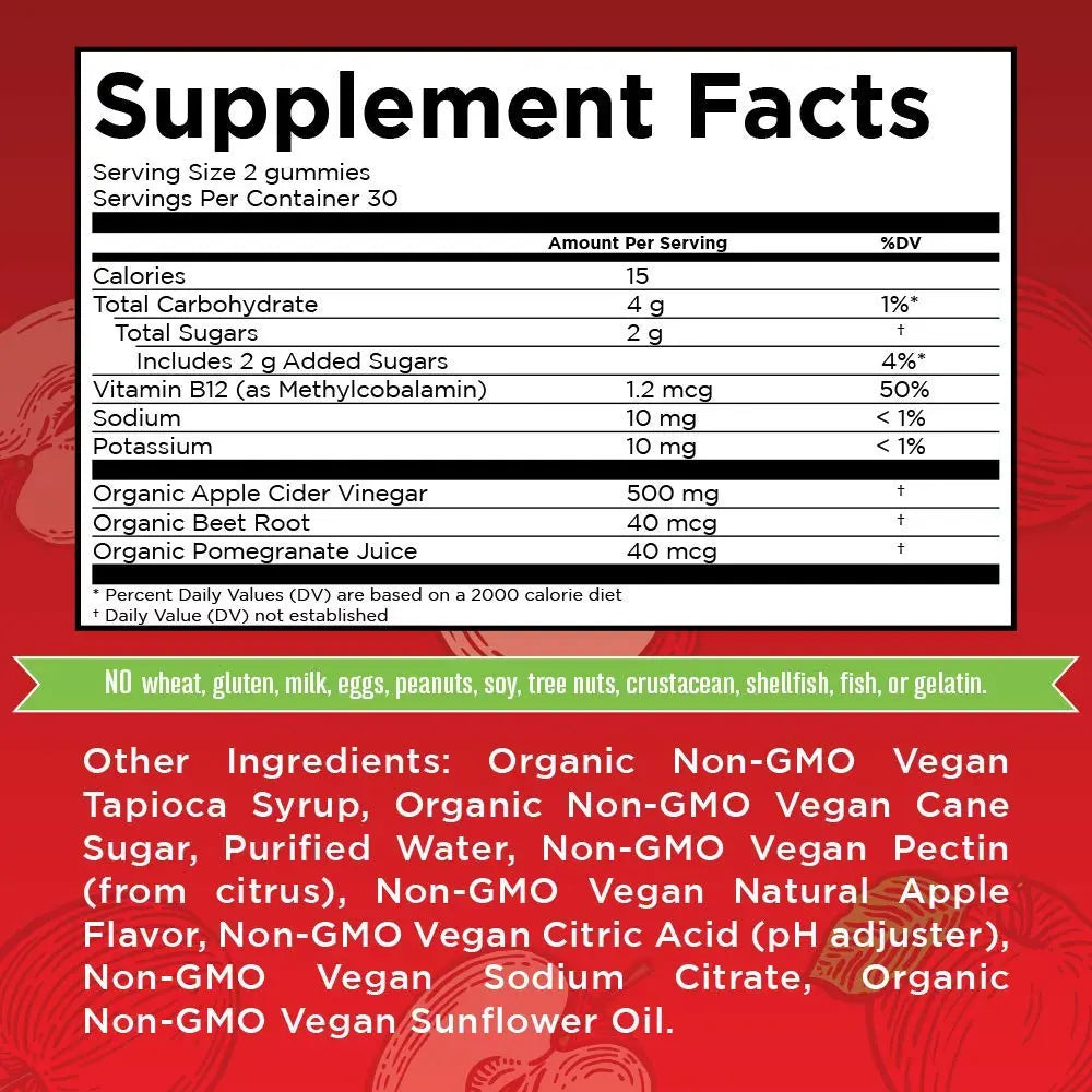 MaryRuth's Apple Cider Vinegar Gummies | ACV Gummies for Immune Support | Vegan MaryRuth Organics Au supplements