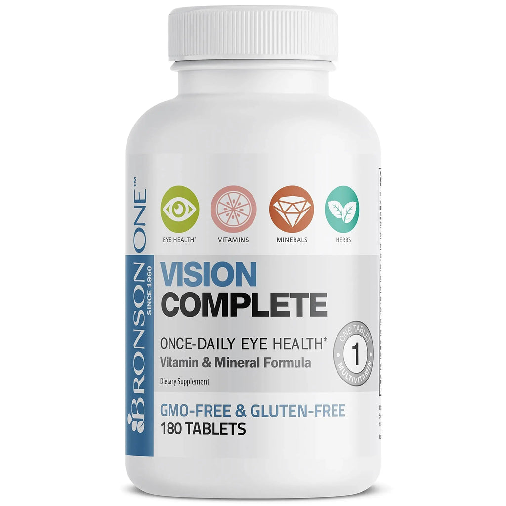 Bronson ONE Daily Vision Complete Eye Health Support Multivitamin Multimineral Supplement Formula, 180 Tablets Bronson Au supplements