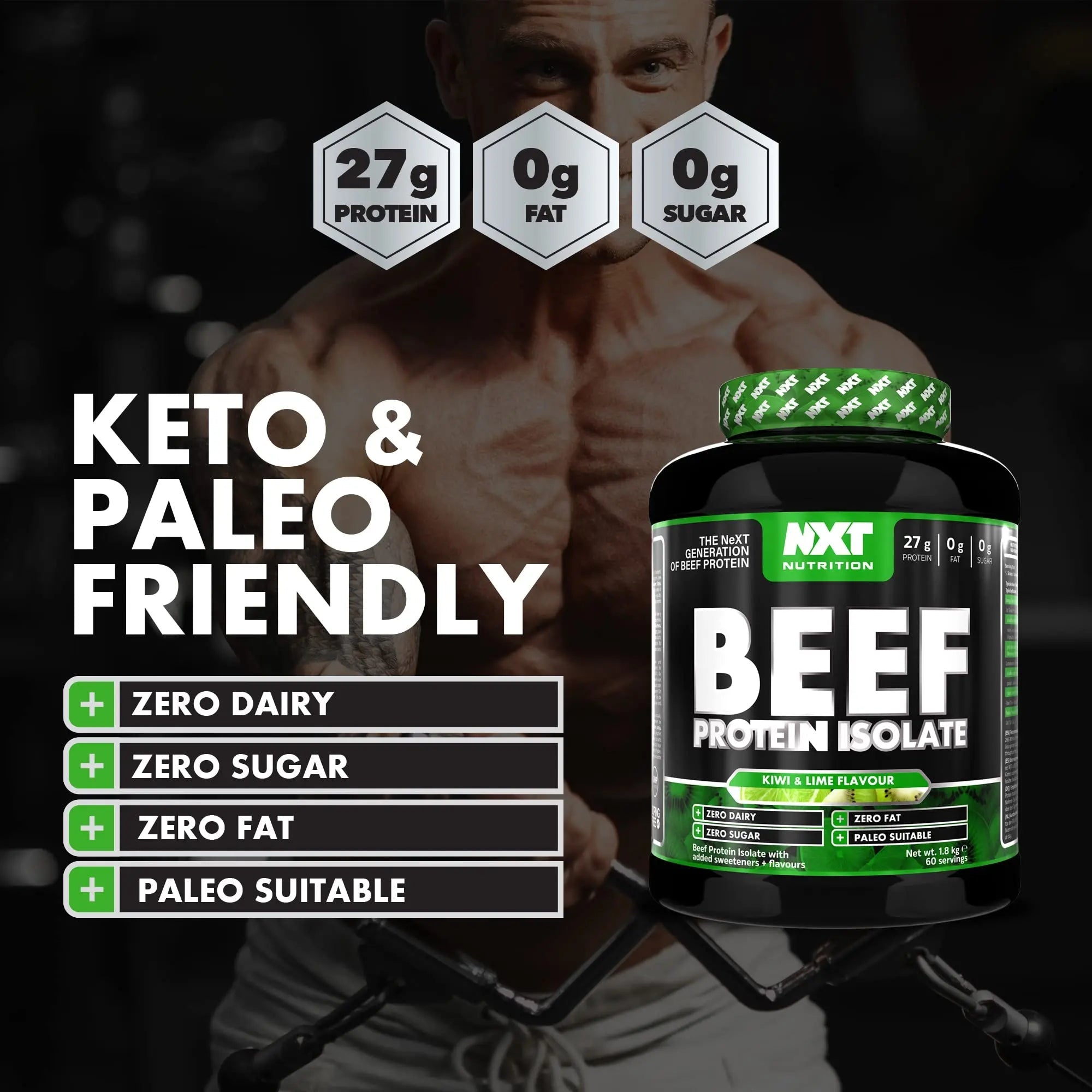 NXT Nutrition Beef Protein Isolate Powder - Protein Powder High in Natural Amino Acids NXT Nutrition Au supplements