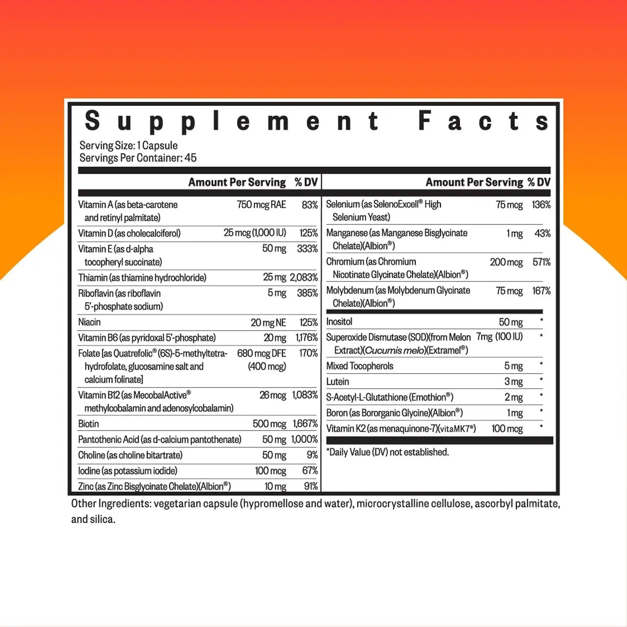 Seeking Health Multivitamin One - Supplement with Zinc, Vitamin B12, & Vitamin A - Magnesium-Free Formula Seeking Health Au supplements