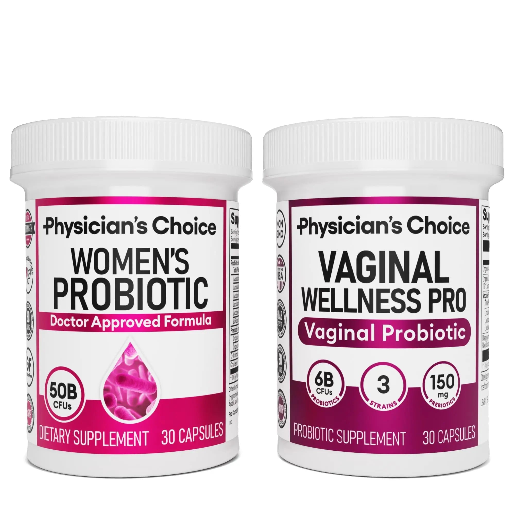 Physician's CHOICE Feminine Power Duo Bundle - Vaginal Probiotic + Womens Probiotic Physician's CHOICE Au supplements
