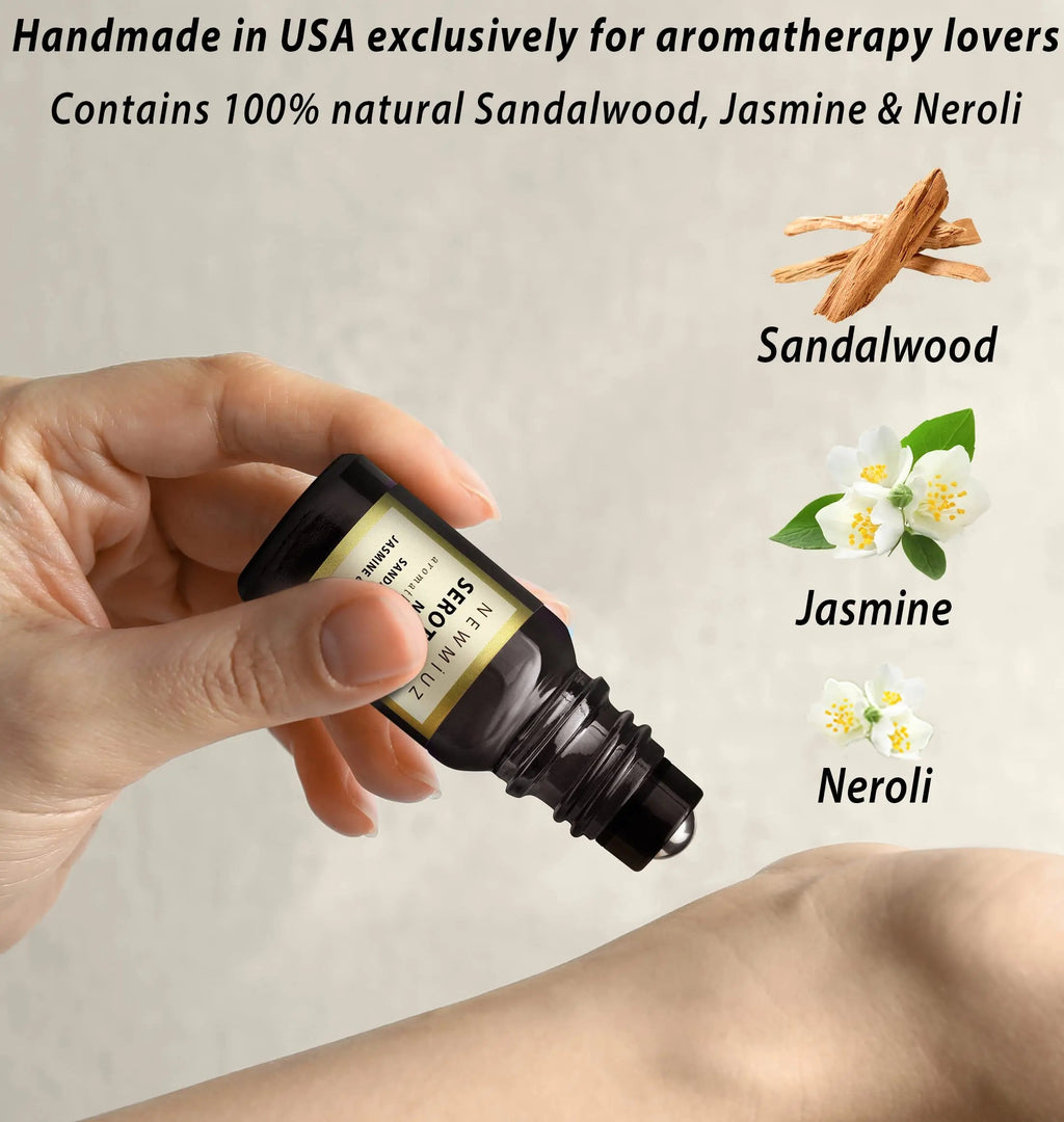 Calm Roll on Essential Oil Stress Relief Sandalwood Jasmine Destress Relaxation Calming Rolle New Miuz Au supplements