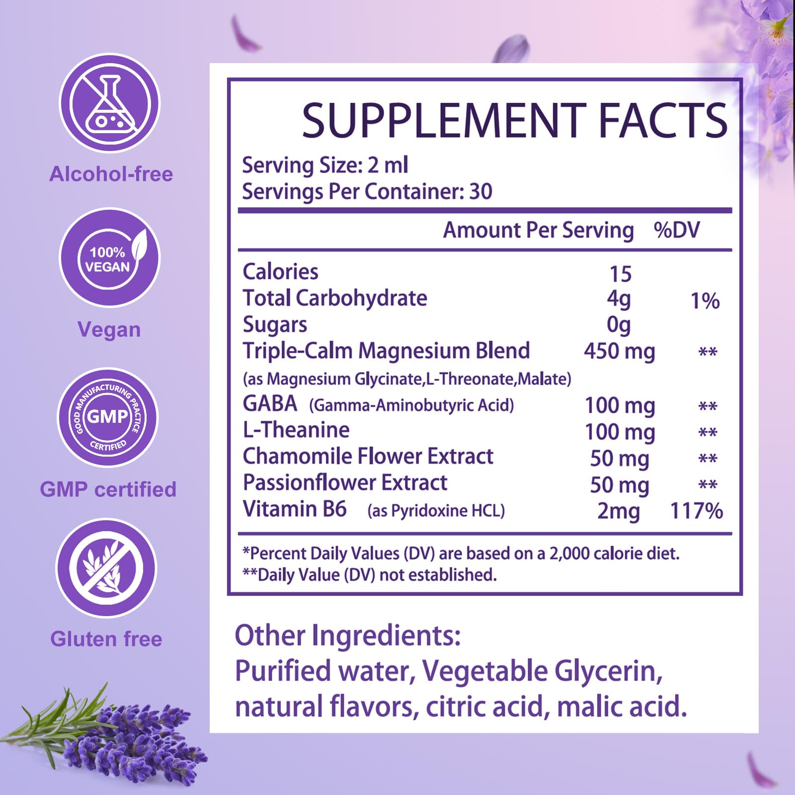 Magnesium Glycinate Liquid Drops for Women & Men, Triple Calm Magnesium Complex Supplement with L-Threonate, Malate, L-Theanine for Kids Adults Calm, Sleep & Mood, Sugar-Free, Natural Flavor, 2 fl oz loiomay Au supplements
