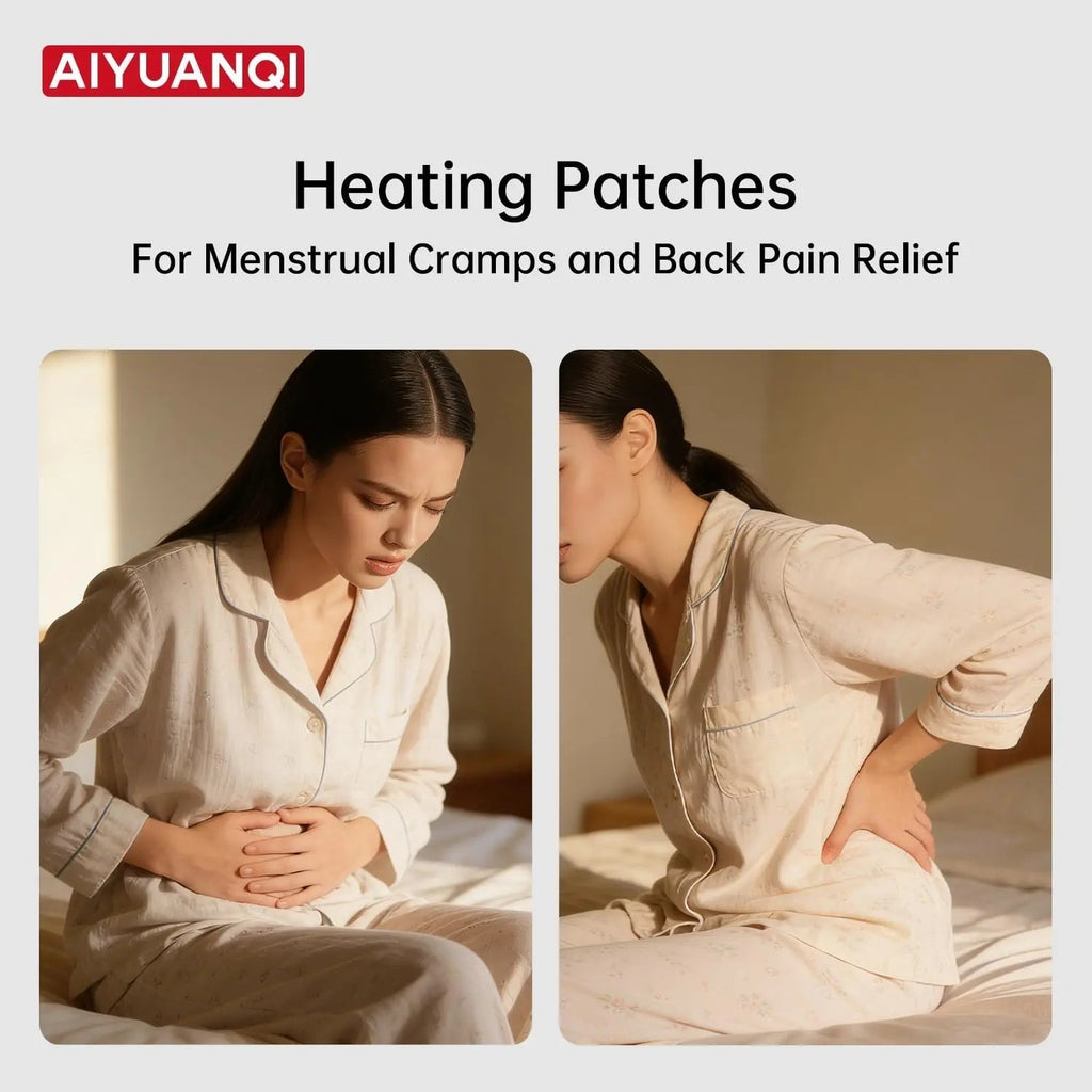 AIYUANQI 3PCS Menstrual Cramps Herbal Heating Patches for Pain Relief, Self-Heating Mugwort Patches, Full Abdomen Cover and Skin-friendly Comfortable, Rapid Heating and Keep Warm, Ideal Gift for Women AIYUANQI Au supplements