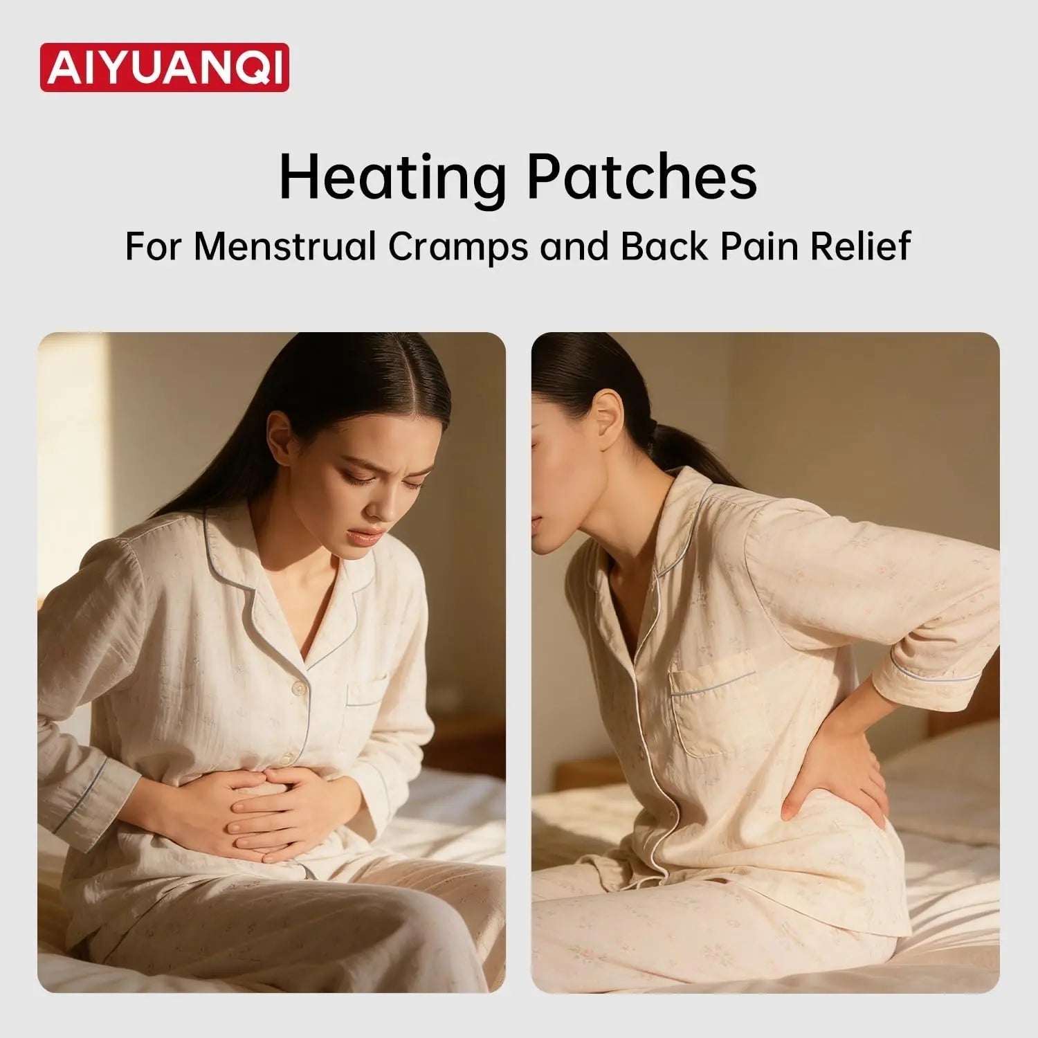 AIYUANQI 3PCS Menstrual Cramps Herbal Heating Patches for Pain Relief, Self-Heating Mugwort Patches, Full Abdomen Cover and Skin-friendly Comfortable, Rapid Heating and Keep Warm, Ideal Gift for Women AIYUANQI Au supplements