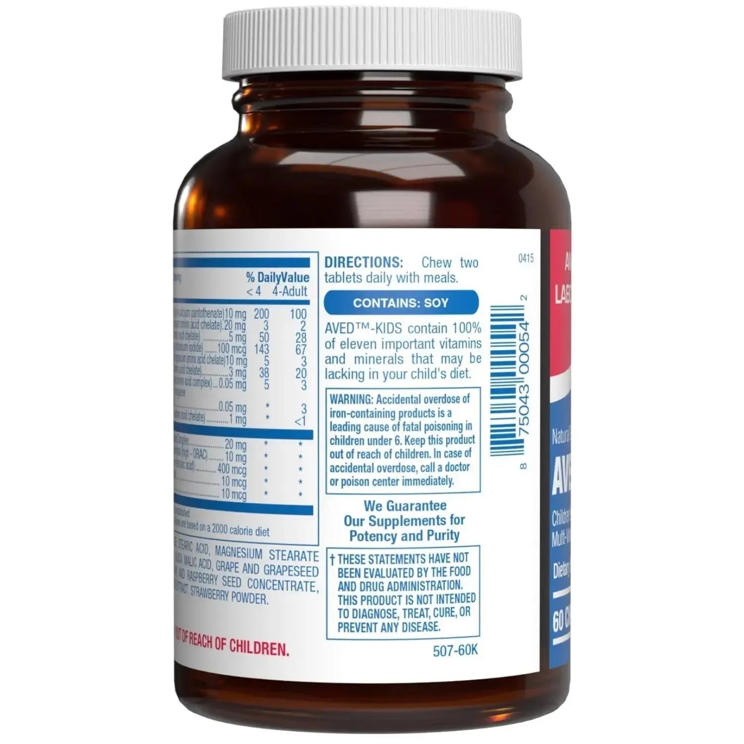 25-in-1 Kids Chewable Multivitamin - Clinically Formulated Kids Multivitamin with Iron Magnesium Vitamins A B Complex C D E Antioxidant Rich Fruit Extracts & More Anabolic Laboratories Au supplements