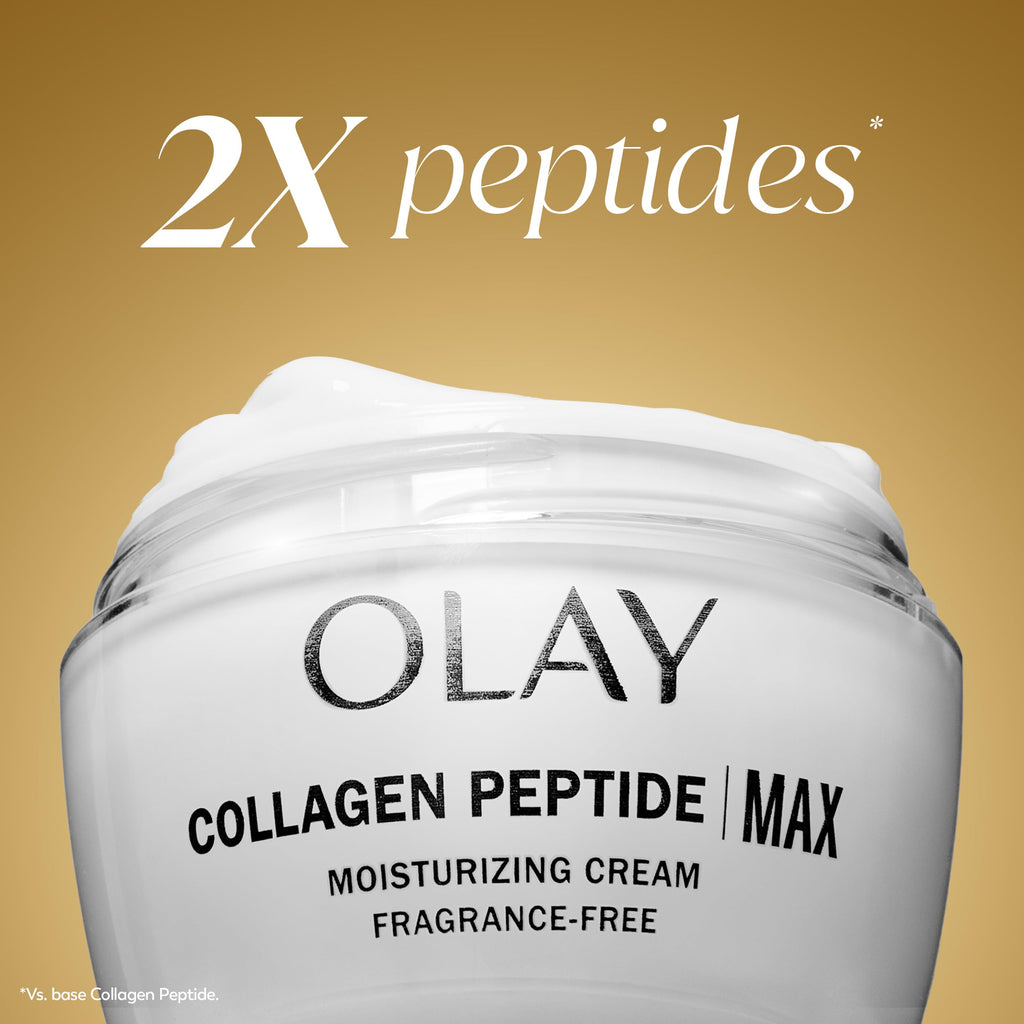 Olay Collagen Peptide Face Moisturizer, Firming Cream for Women, Fragrance-Free, Non-Greasy - Hydrating, Anti-Aging, Anti-Wrinkle