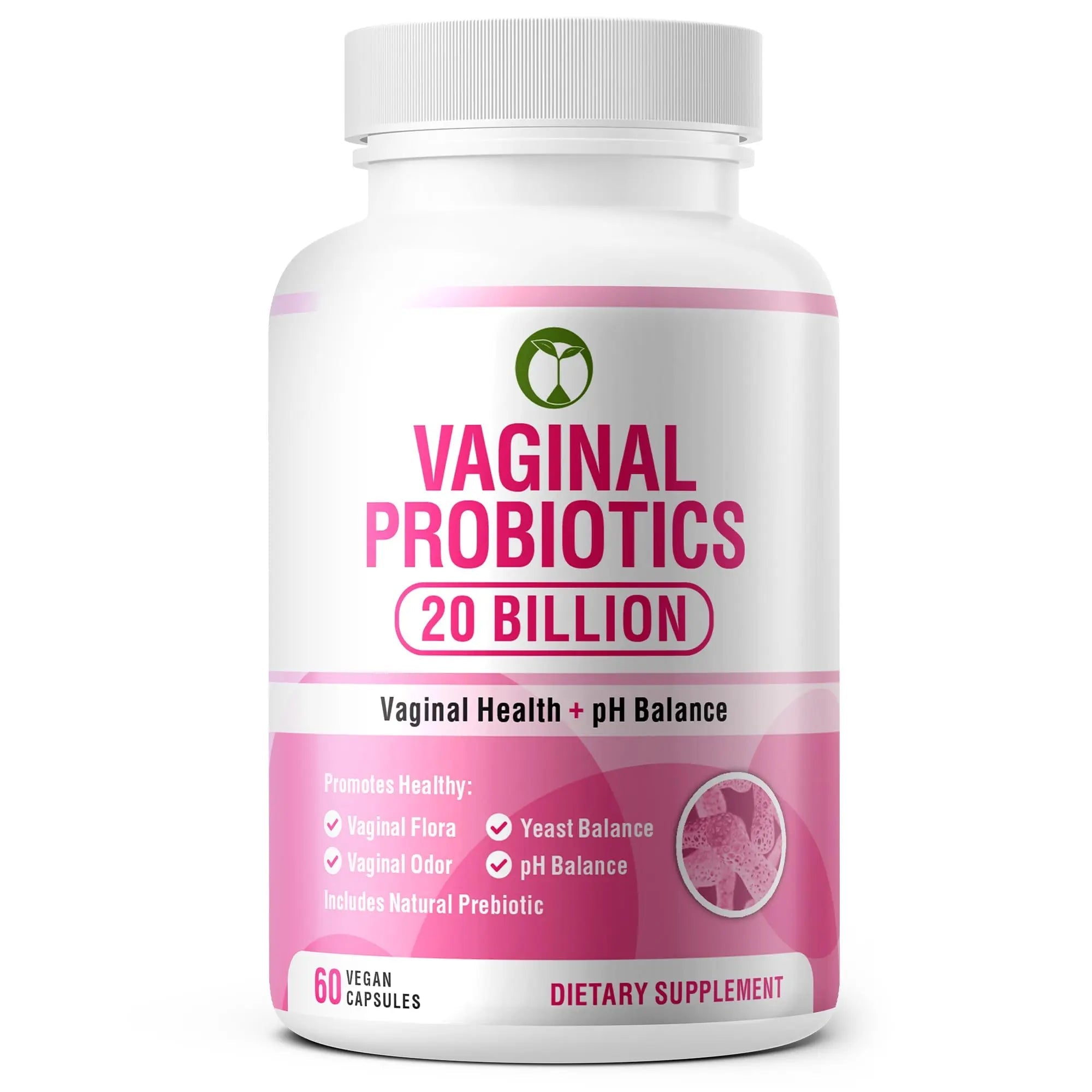 Vaginal Probiotics for Womens Health 20 Billion CFU | PH Balance & Vaginigal Odor Support 60 Capsules Natural Foundation Supplements Au supplements
