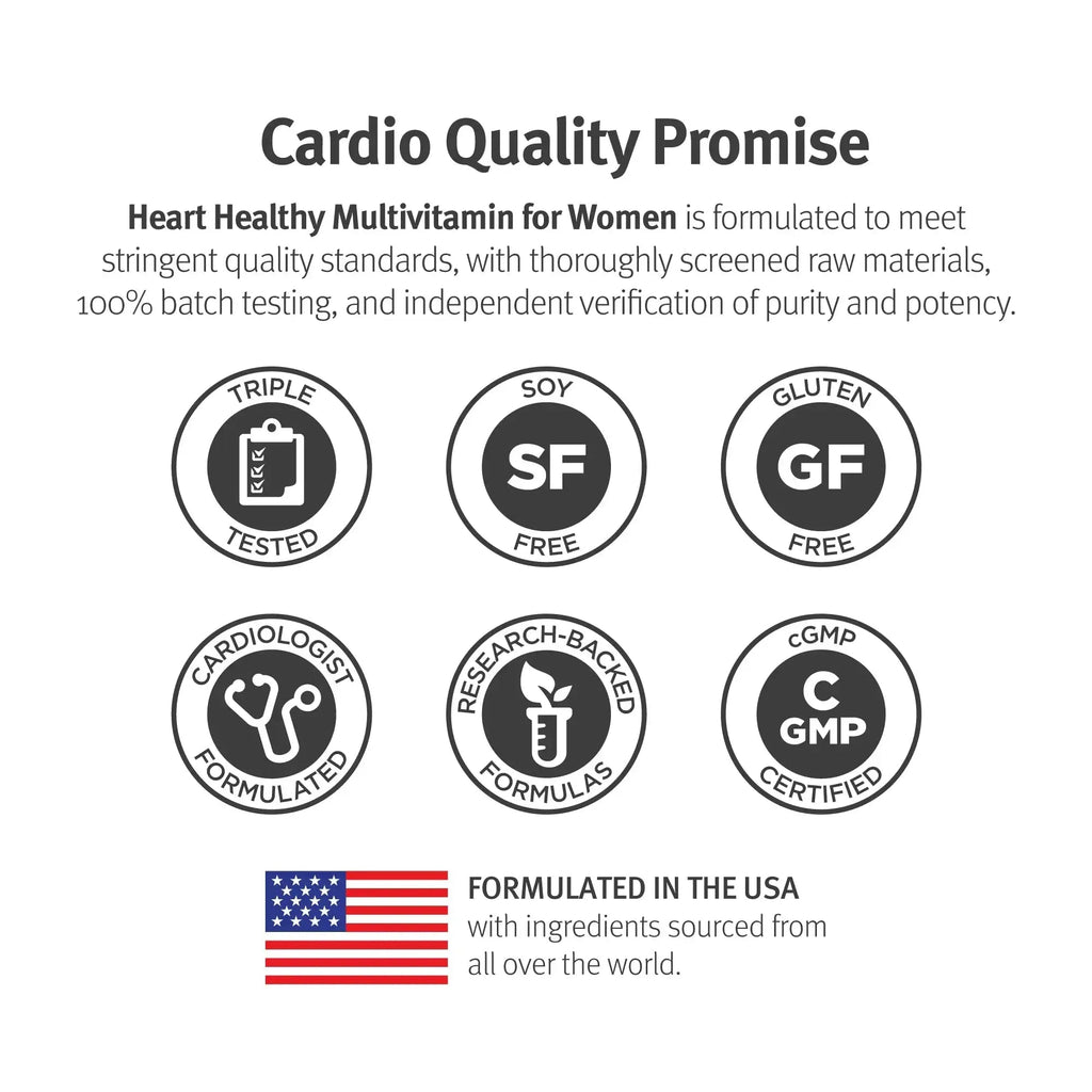 Dr. Sinatra Heart Healthy Multivitamin for Women with Vitamin D 1000 IU, A, B12, C, E, Biotin, Folate, and Zinc, 90 Tablets (30-Day Supply) Dr. Sinatra Au supplements