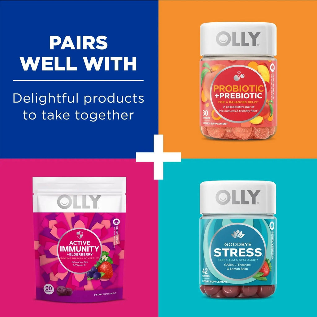 OLLY Laser Focus Gummy, Ginseng, Alpha GPC, B Vitamins, 36 Count & Men's Multivitamin Gummy, Vitamins A C D E B, Zinc, 90 Count OLLY Au supplements