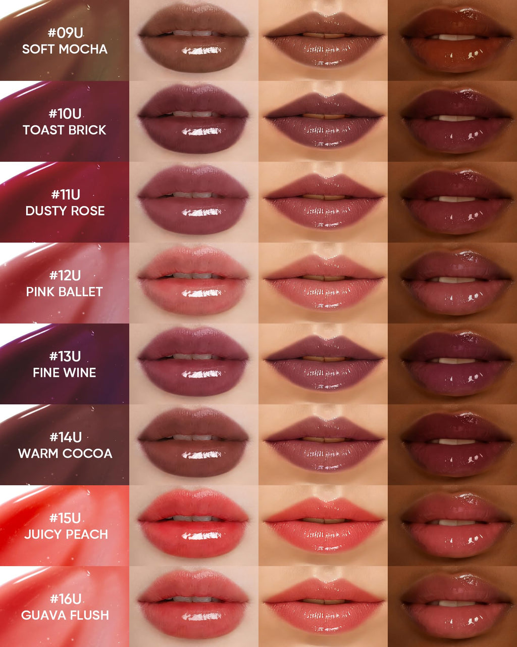 SKINTIFIC Peptide Brightening Lip Serum, Hydrating & Plumping Tinted Lip Gloss, Moisturizing Lip Balm with Polypeptides