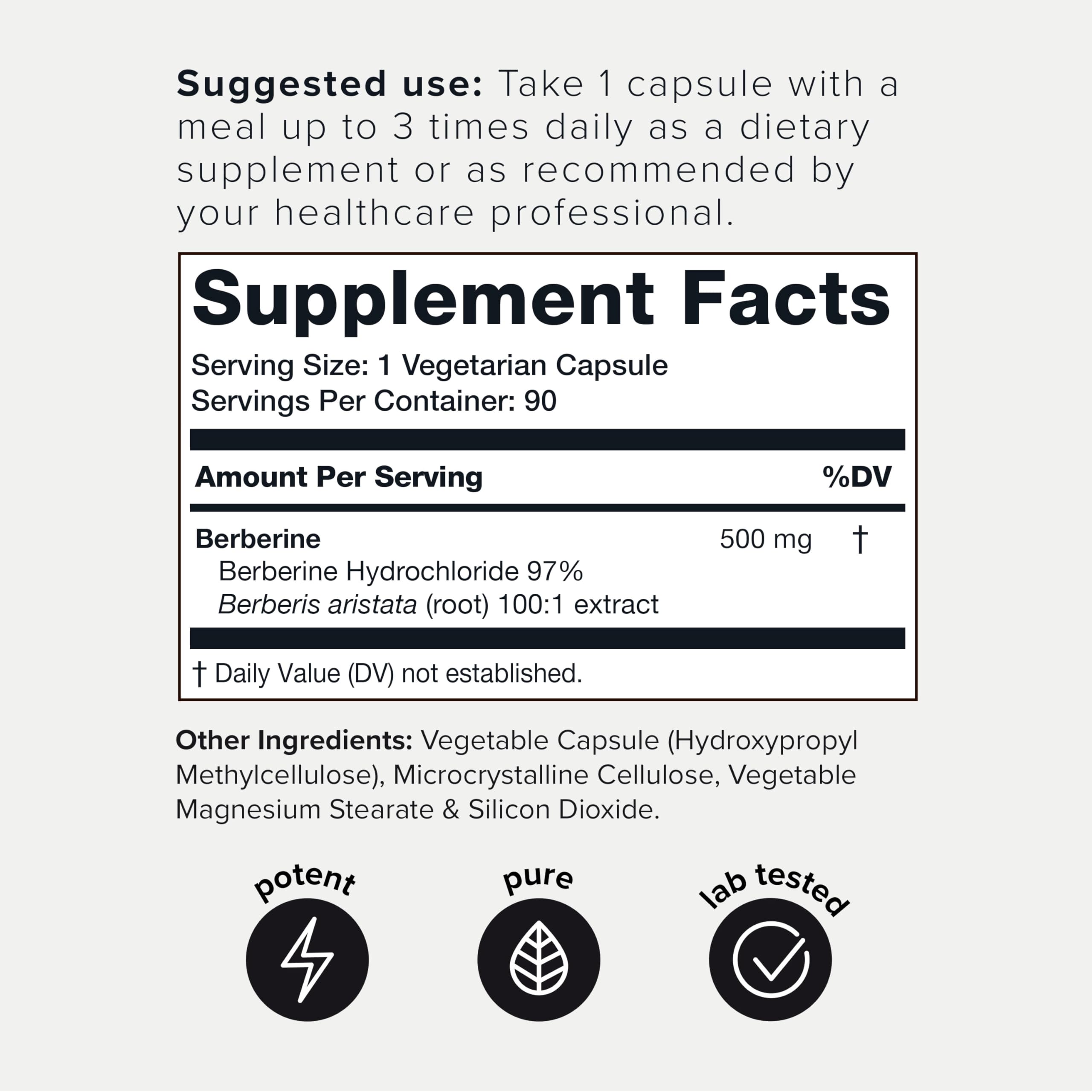 Toniiq Ultra High Strength HCl from The Himalayas - 100:1 Concentrated Extract - Lab-Tested 97% - 90 Vegetarian Capsules