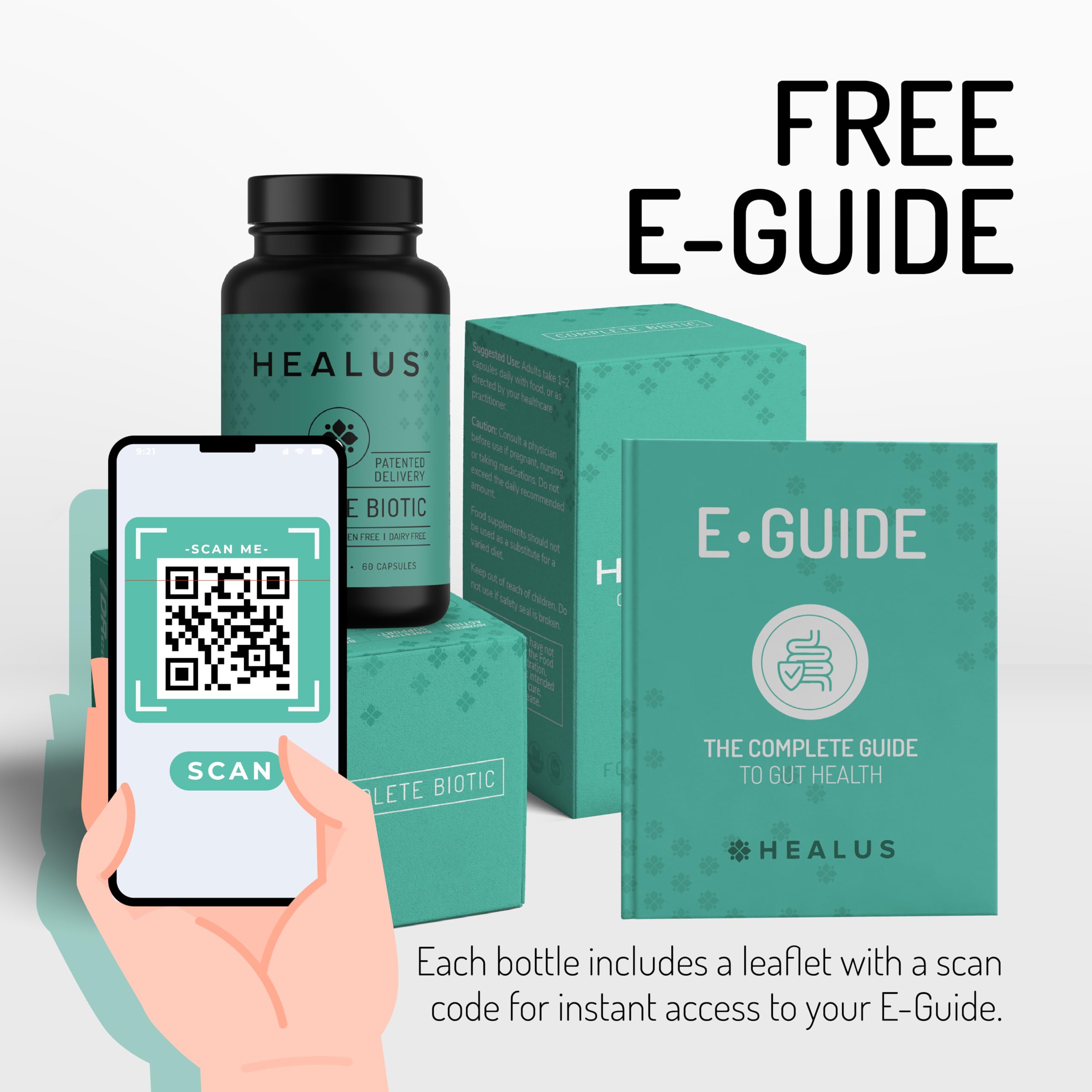 Healus Complete Biotic - Postbiotic Tributyrin Supplement - Postbiotics for Gut Health - Butyrate Gut Health Supplement Healus Au supplements