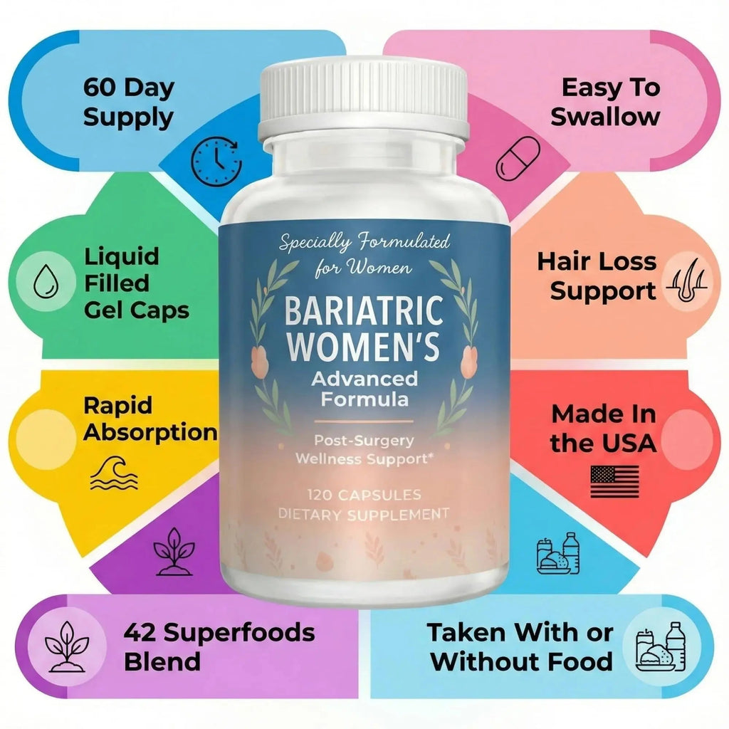 Allotro Labs Bariatric Women’s Advanced Formula – Liquid Multivitamin for Women After Bariatric Surgery, 120 Capsules (60-Day Supply) Allotro Labs Au supplements