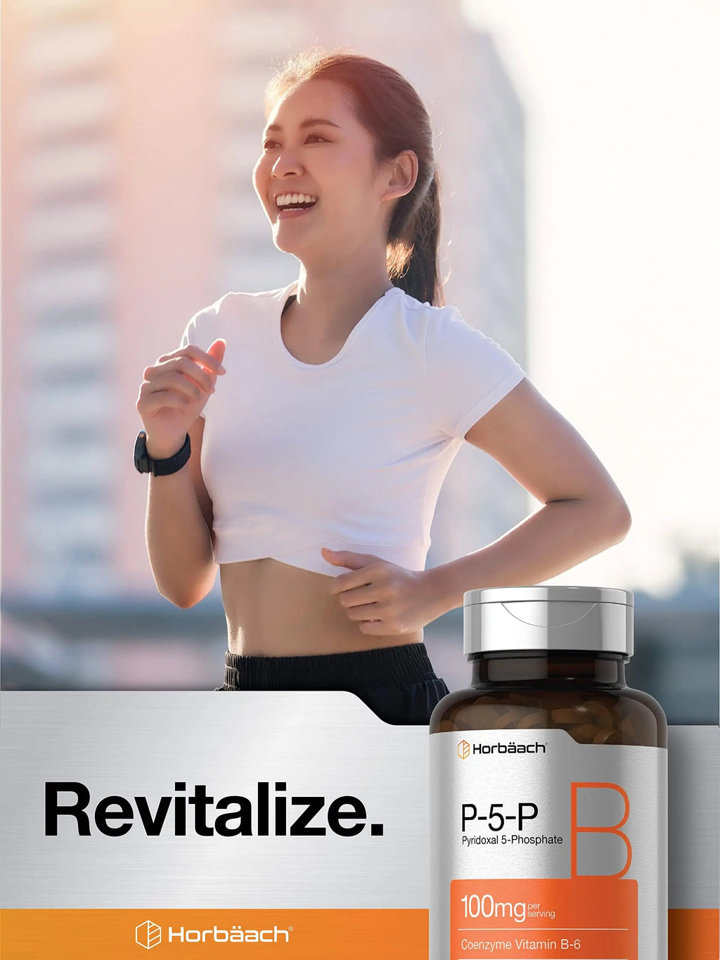 P-5-P Activated Vitamin B6 100mg | 120 Tablets | Vegetarian Supplement, Non-GMO Horbäach Au supplements