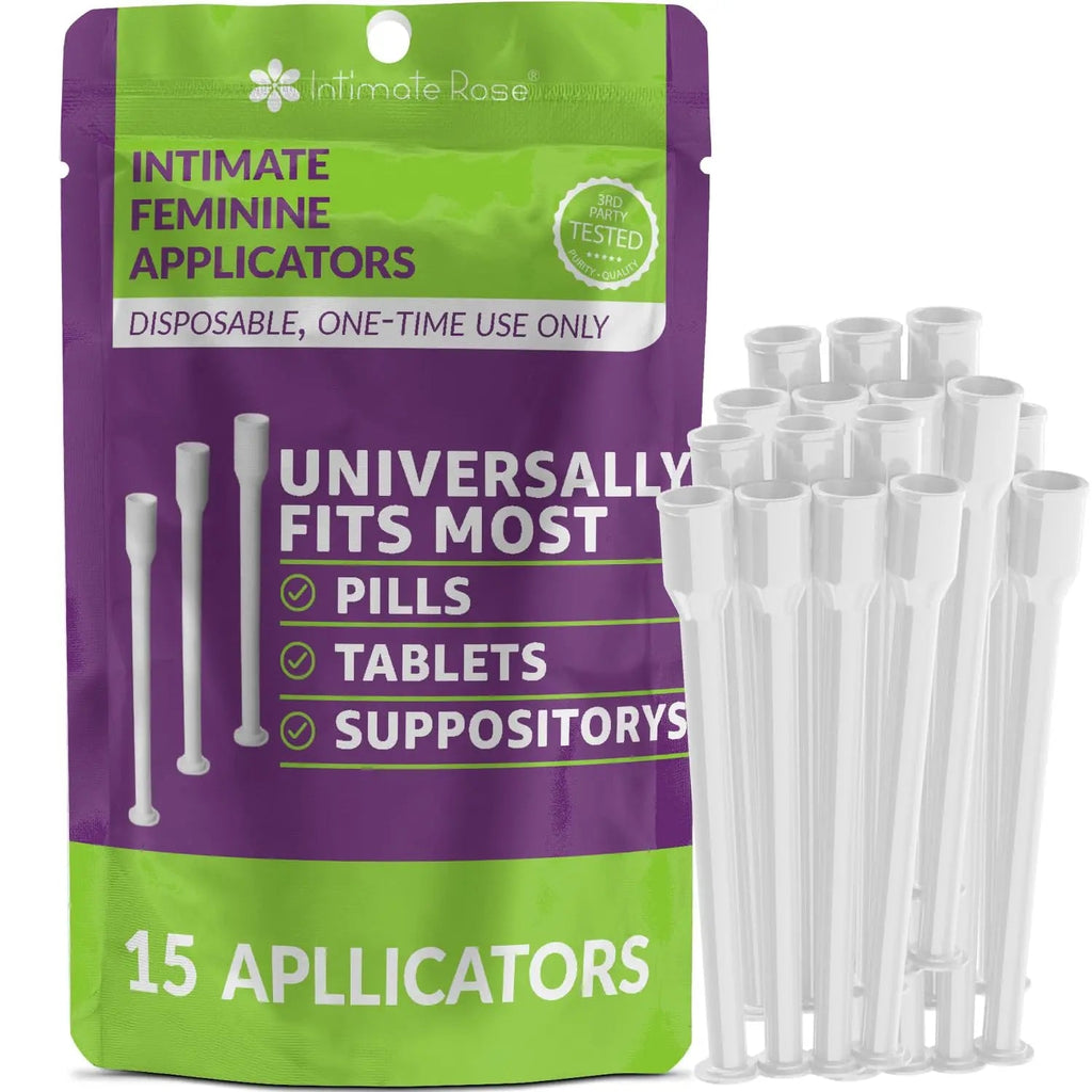 Intimate Rose Boric Acid Suppositories + 15 Count Vaginal Suppository Applicator + pH Test Strips Intimate Rose Au supplements