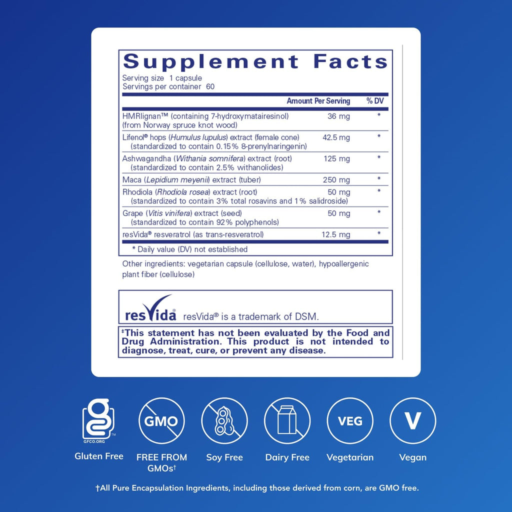 Pure Encapsulations MenoVive | Broad | Range Support for Menopausal Health and Comfort* | 60 Capsules Pure Encapsulations Au supplements