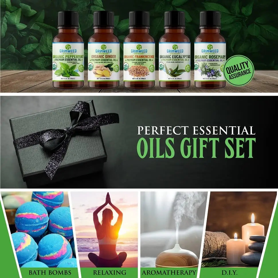 USDA Organic Ginger Essential Oil – Therapeutic Grade- Diffuser Oil - 100% All Natural - with Glass Dropper Grimweed Apothecary Au supplements