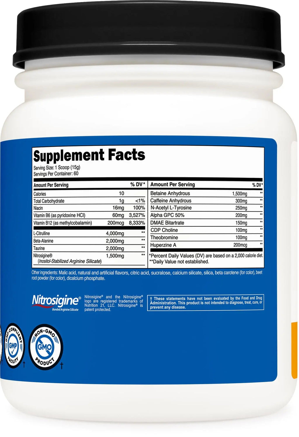 Nutricost Pre-X Xtreme PreWorkout Powder Complex, Peach Mango, 60 Servings, Vegetarian Nutricost Au supplements