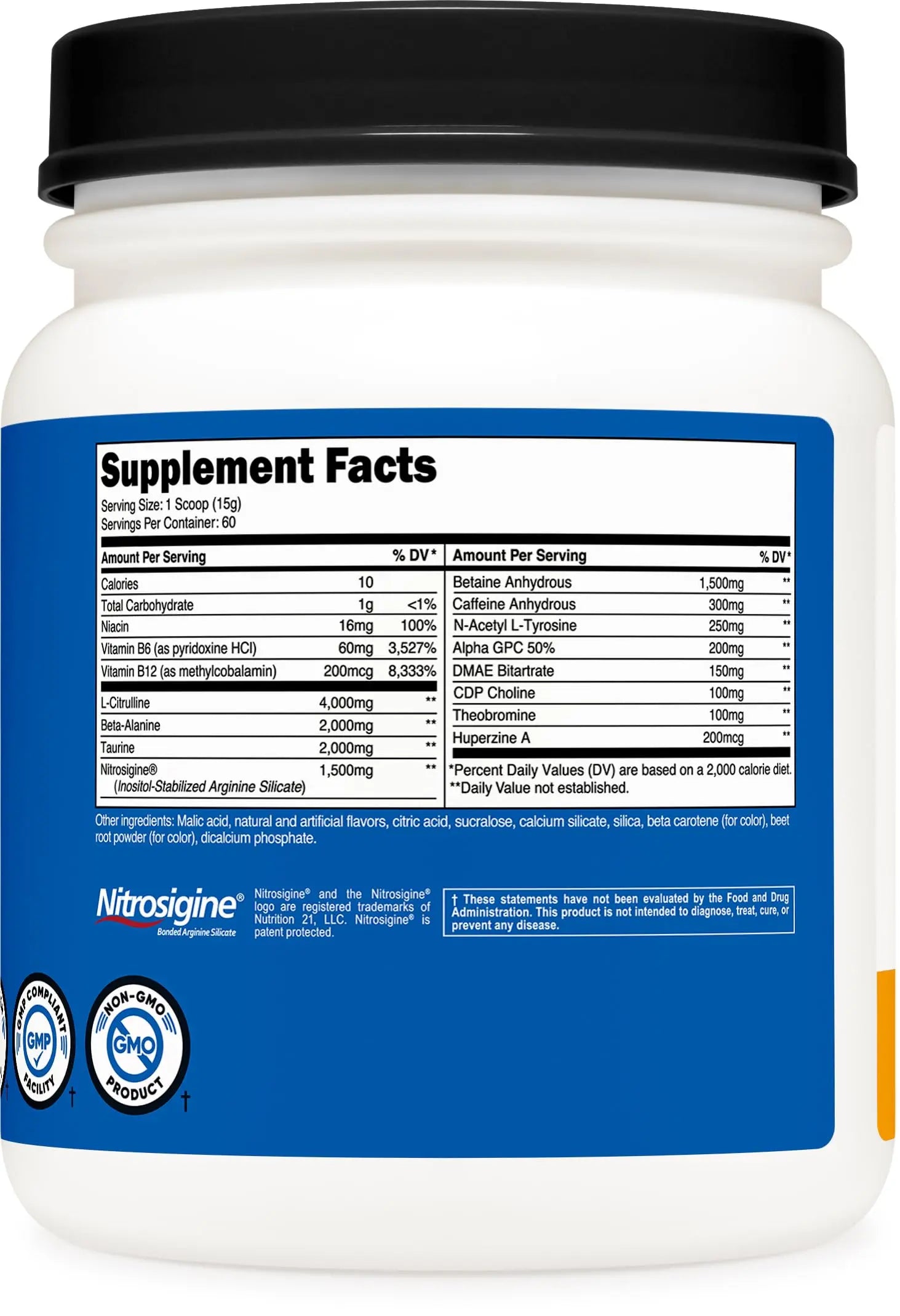 Nutricost Pre-X Xtreme PreWorkout Powder Complex, Peach Mango, 60 Servings, Vegetarian Nutricost Au supplements